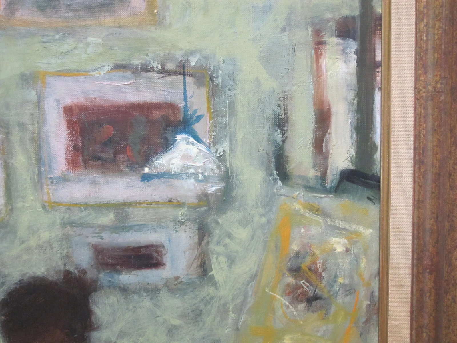 Jacques Bartoli French Framed Toulon l'Atelier the Studio Signed Oil Painting - 5