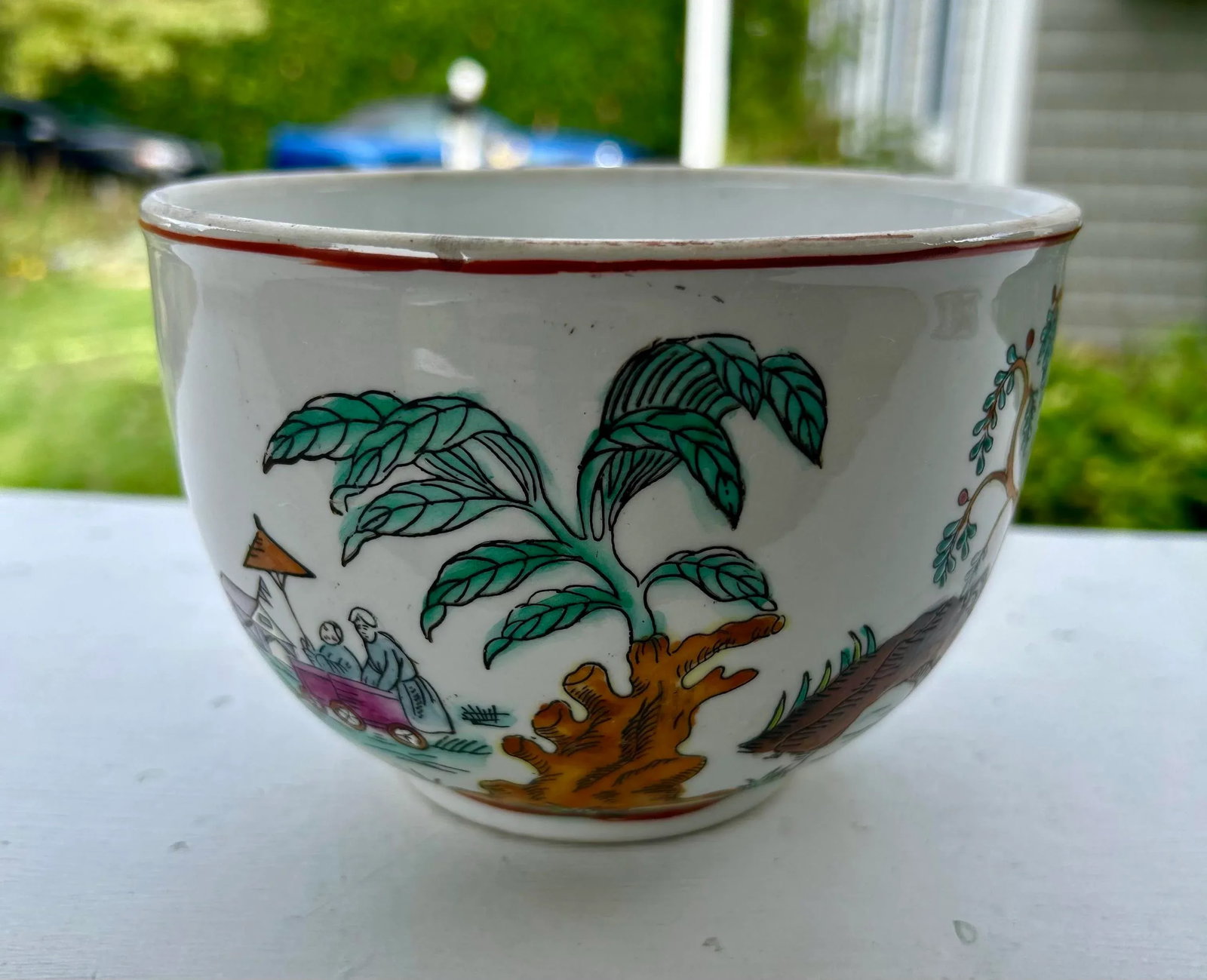 Chinese Lidded Bowl With Foo Dog Knob - 5