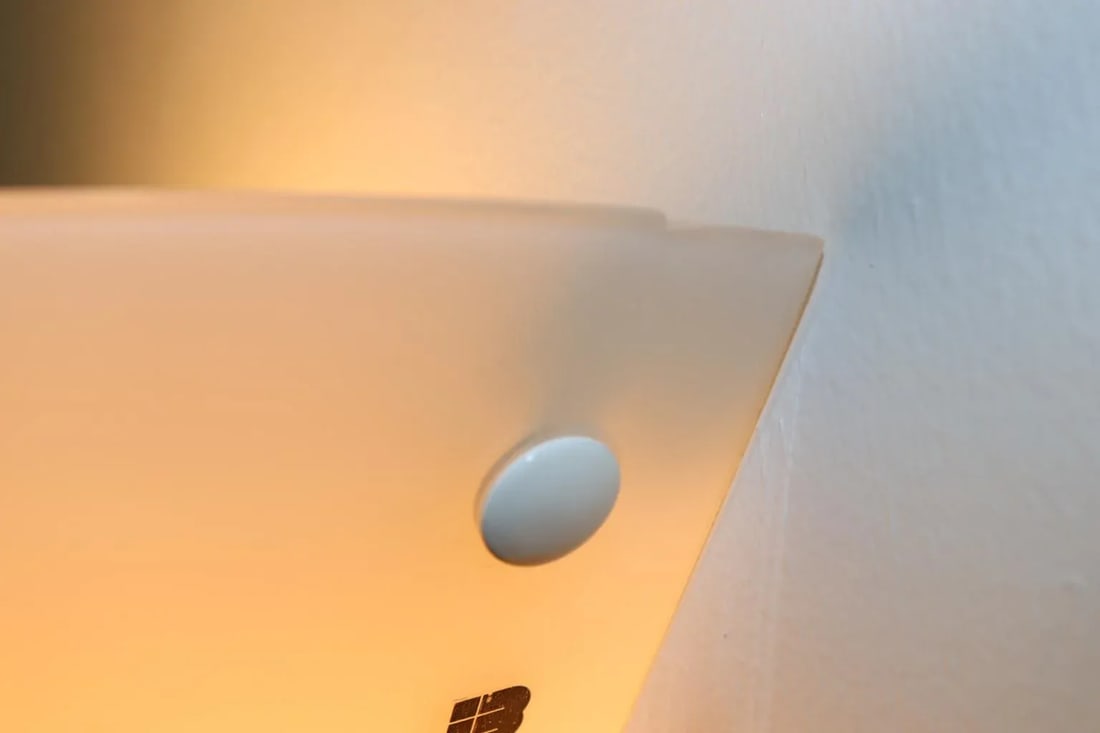 1980s Modern Murano Wall Lamp White Glass - 12