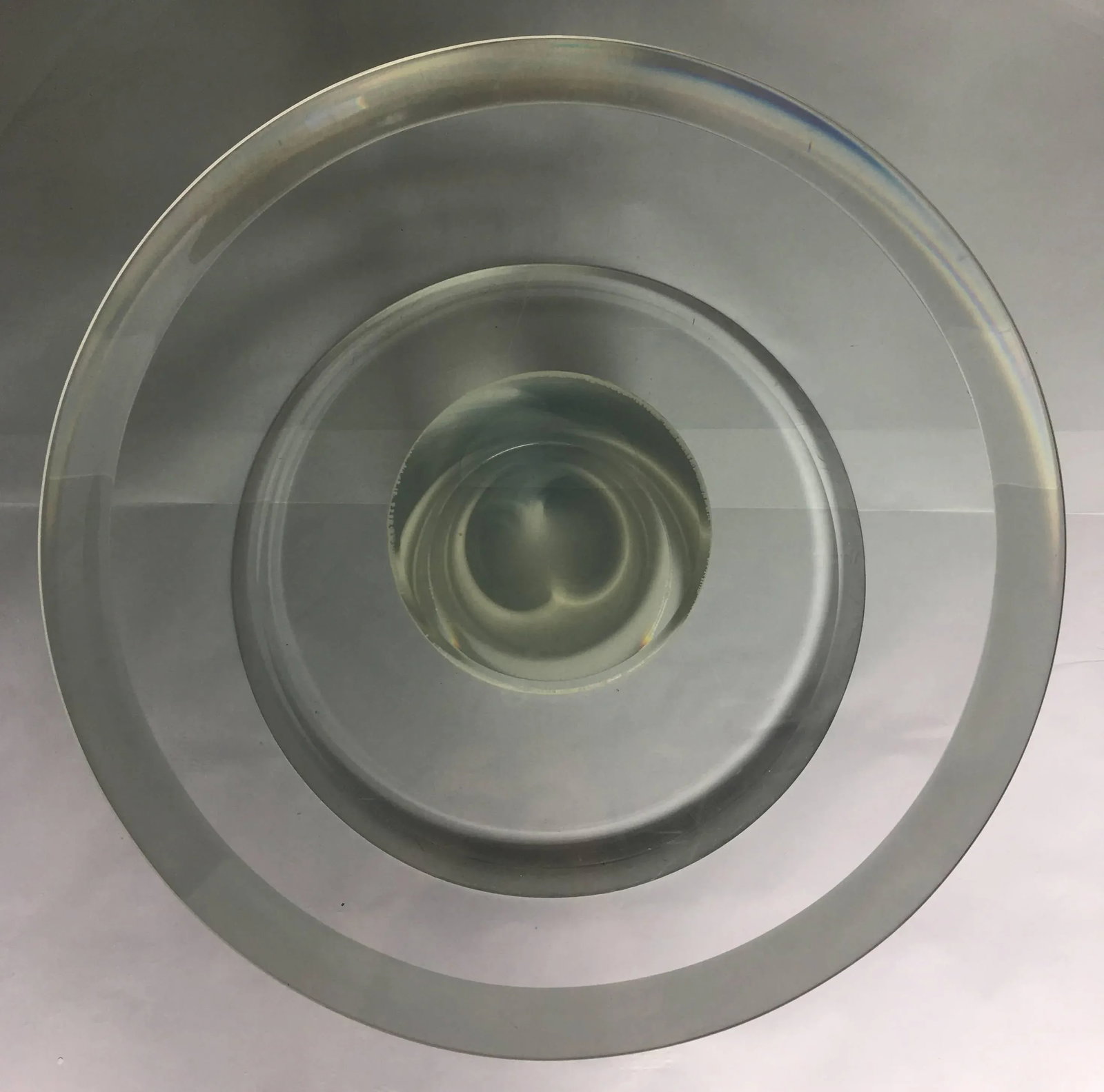 Mid-Century Modern Lucite and Glass Pedestal Cocktail Table - 5