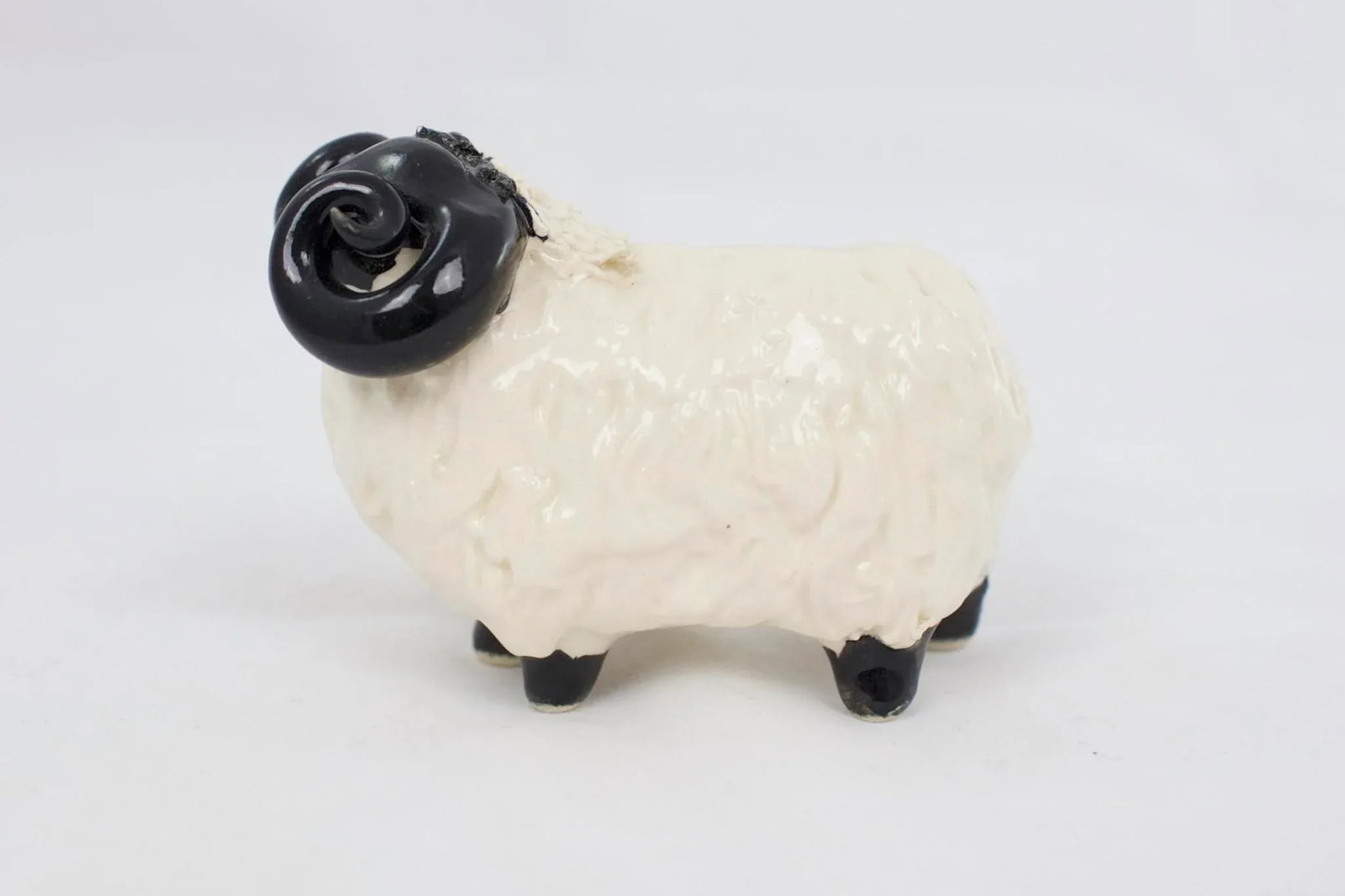1950's Signed Pottery Ram - 7