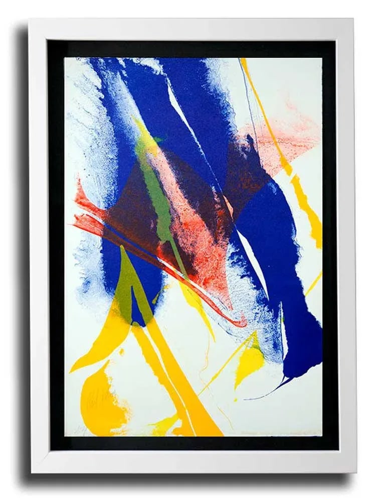 Modern Paul Jenkins Lithograph Original, Hand Signed 1965 Velin D'Rives +Framing - 4