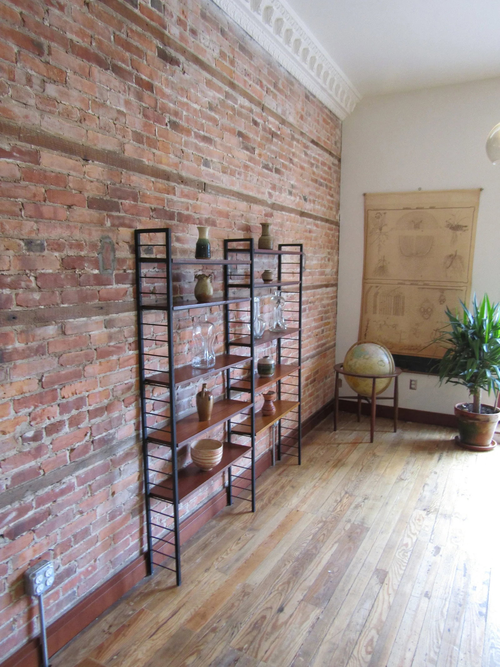 1960s Staples Ladderax Shelving Unit, Teak Mid-Century Similar to String Shelves - 7