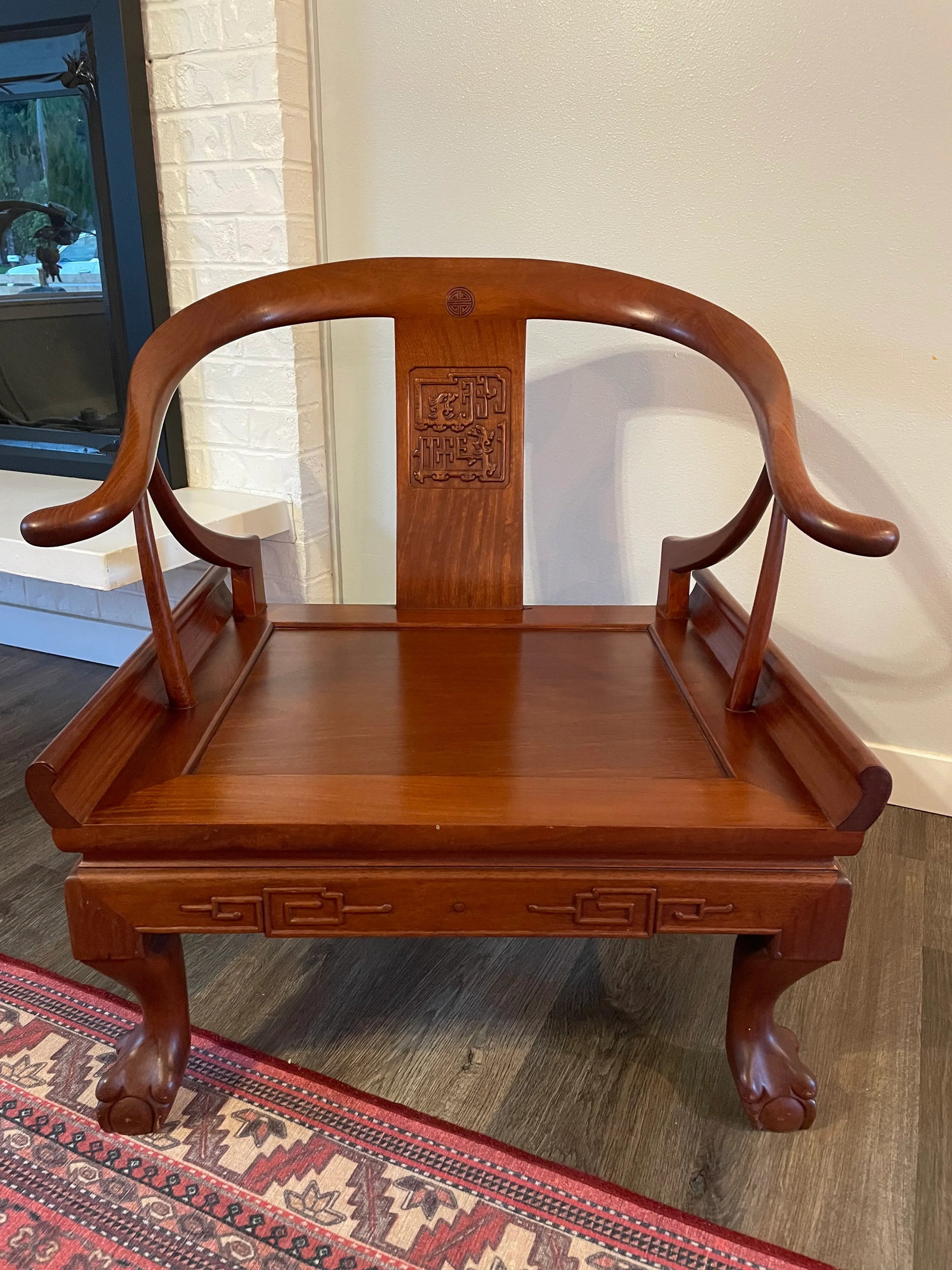 1960's George Zee & Co. Ming Style Horseshoe Chair - 2