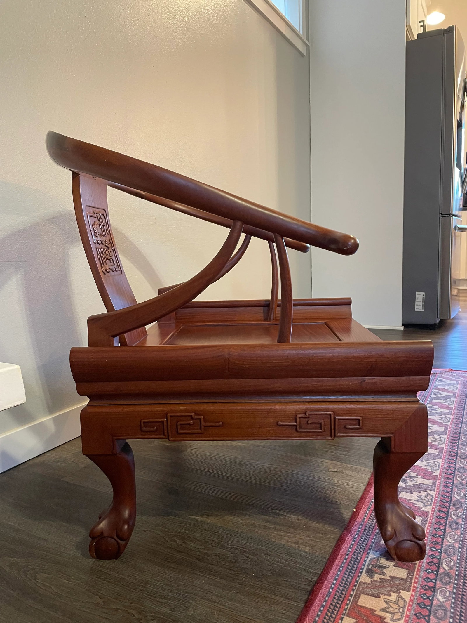 1960's George Zee & Co. Ming Style Horseshoe Chair - 3