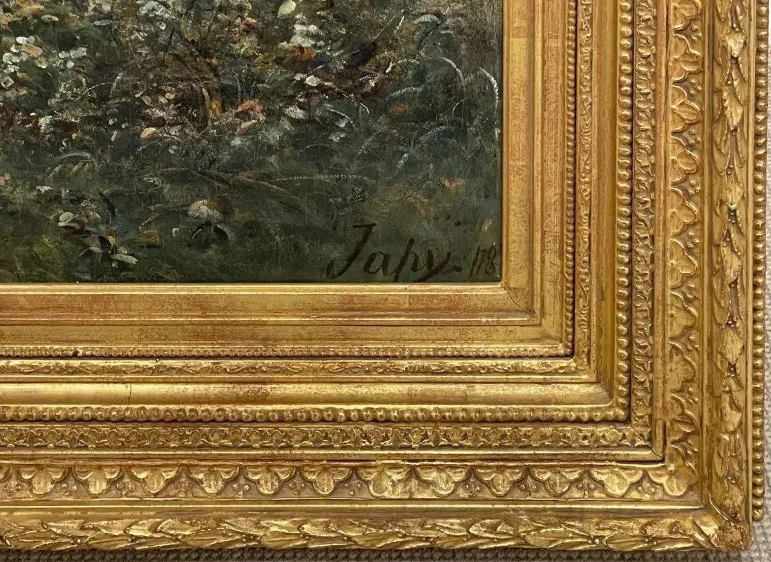 Louis Aime Japy "Springtime, Oil on Canvas, Monumental, Sotheby's Provenance - 7