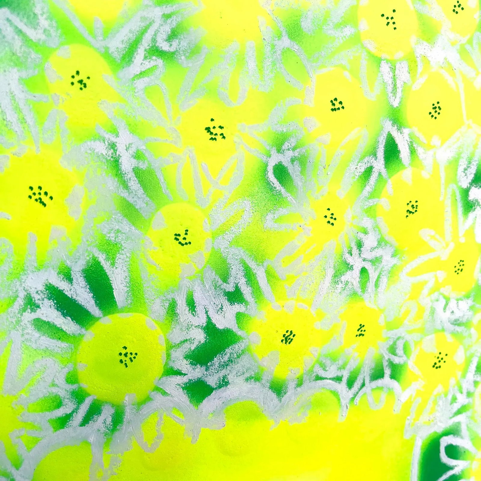 Yellow Flowers No. 1, Contemporary Painting by Susan Havens - 2