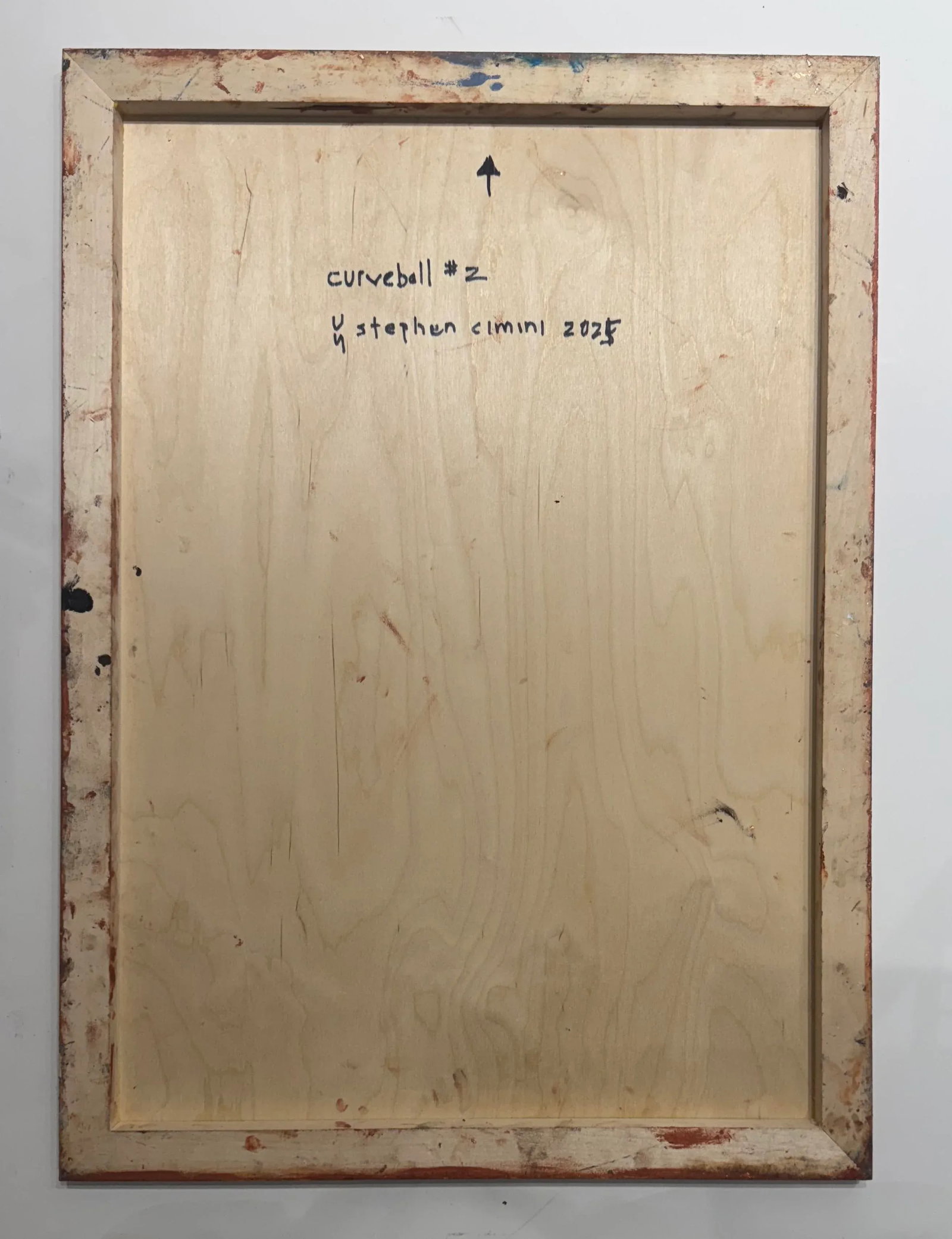 Contemporary Geometric Oil and Cold Wax Painting Neutrals Brown Charcoal by Stephen Cimini - 6