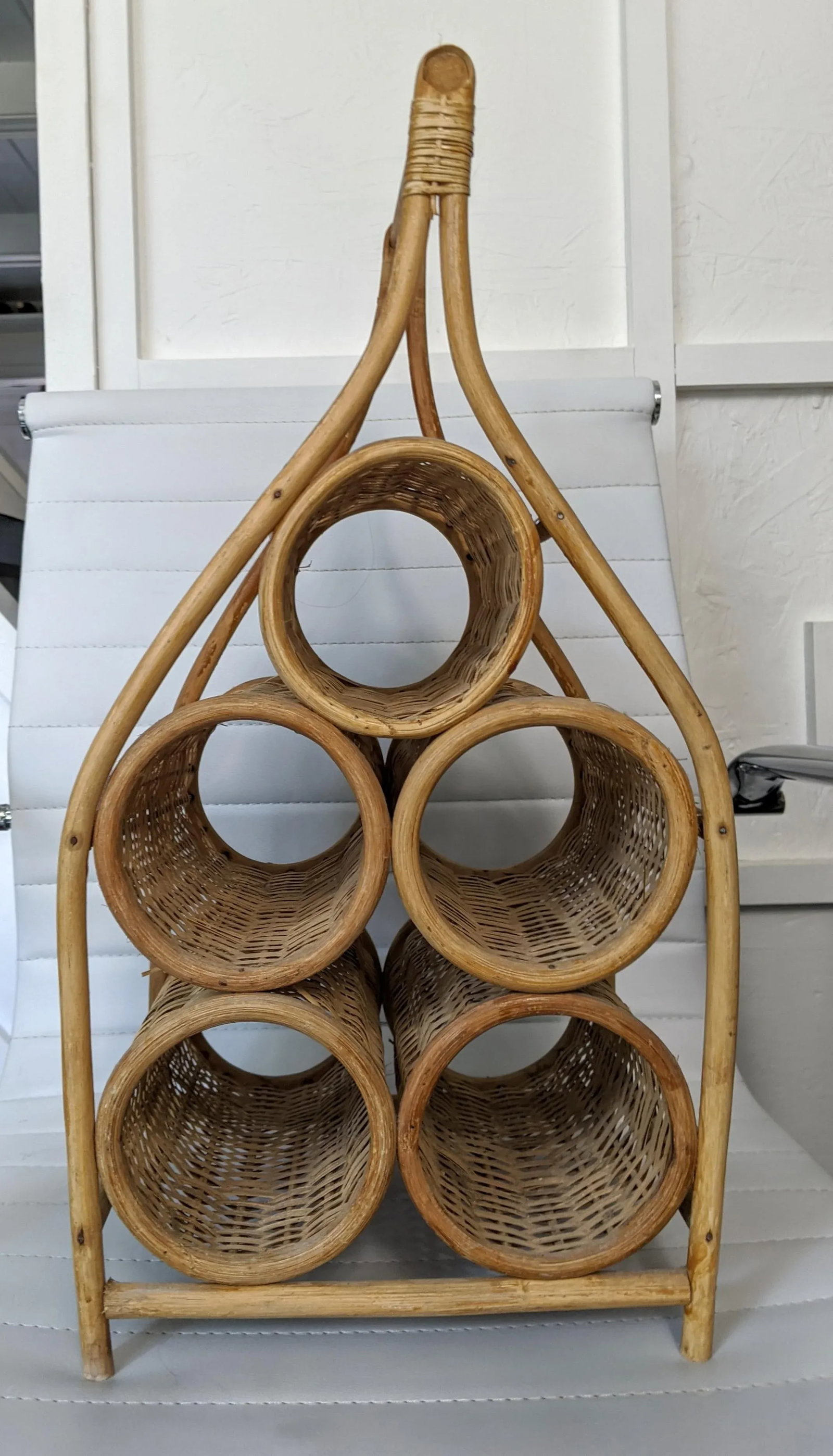 1980s Wicker Wine Caddy - 2