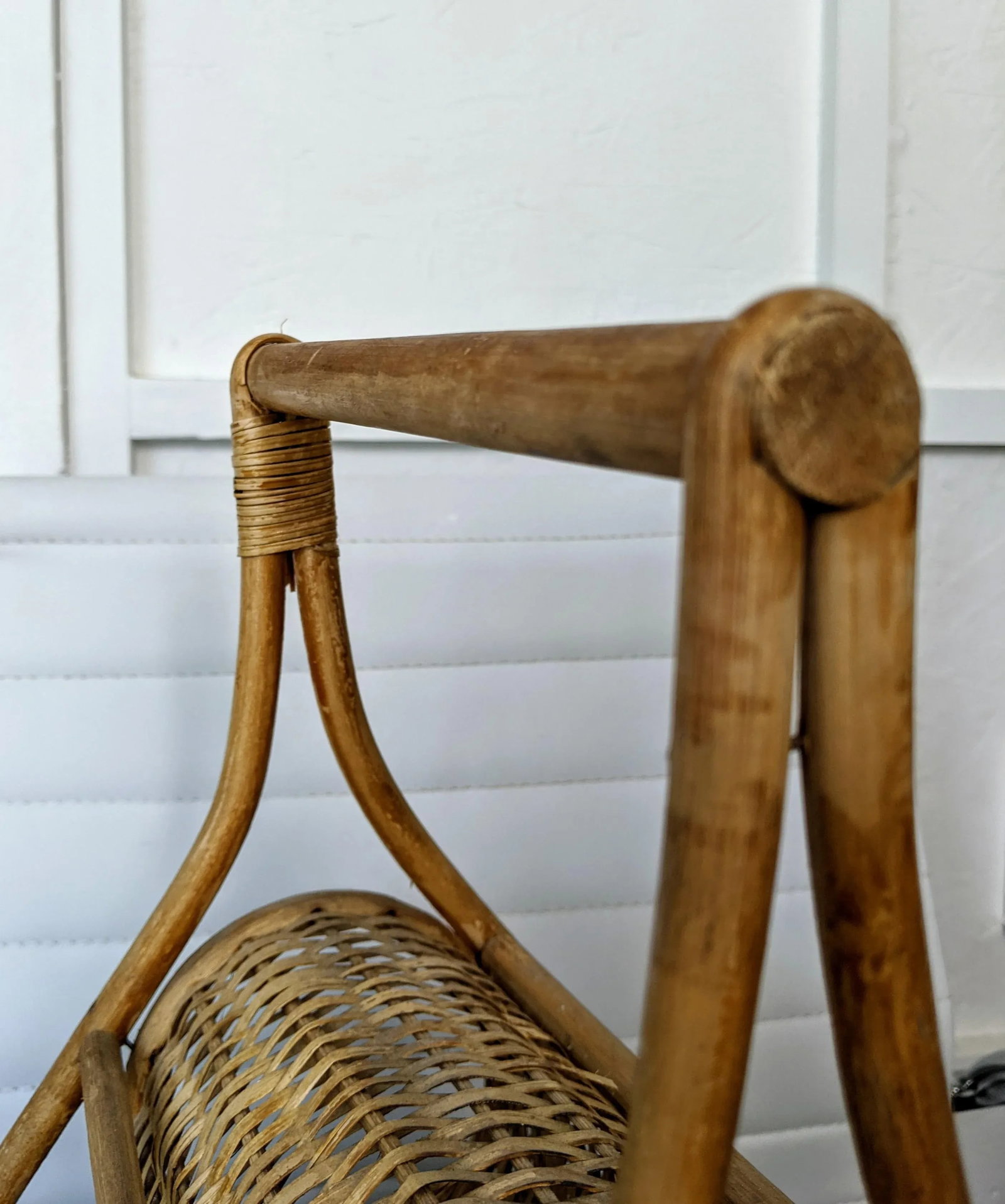 1980s Wicker Wine Caddy - 5