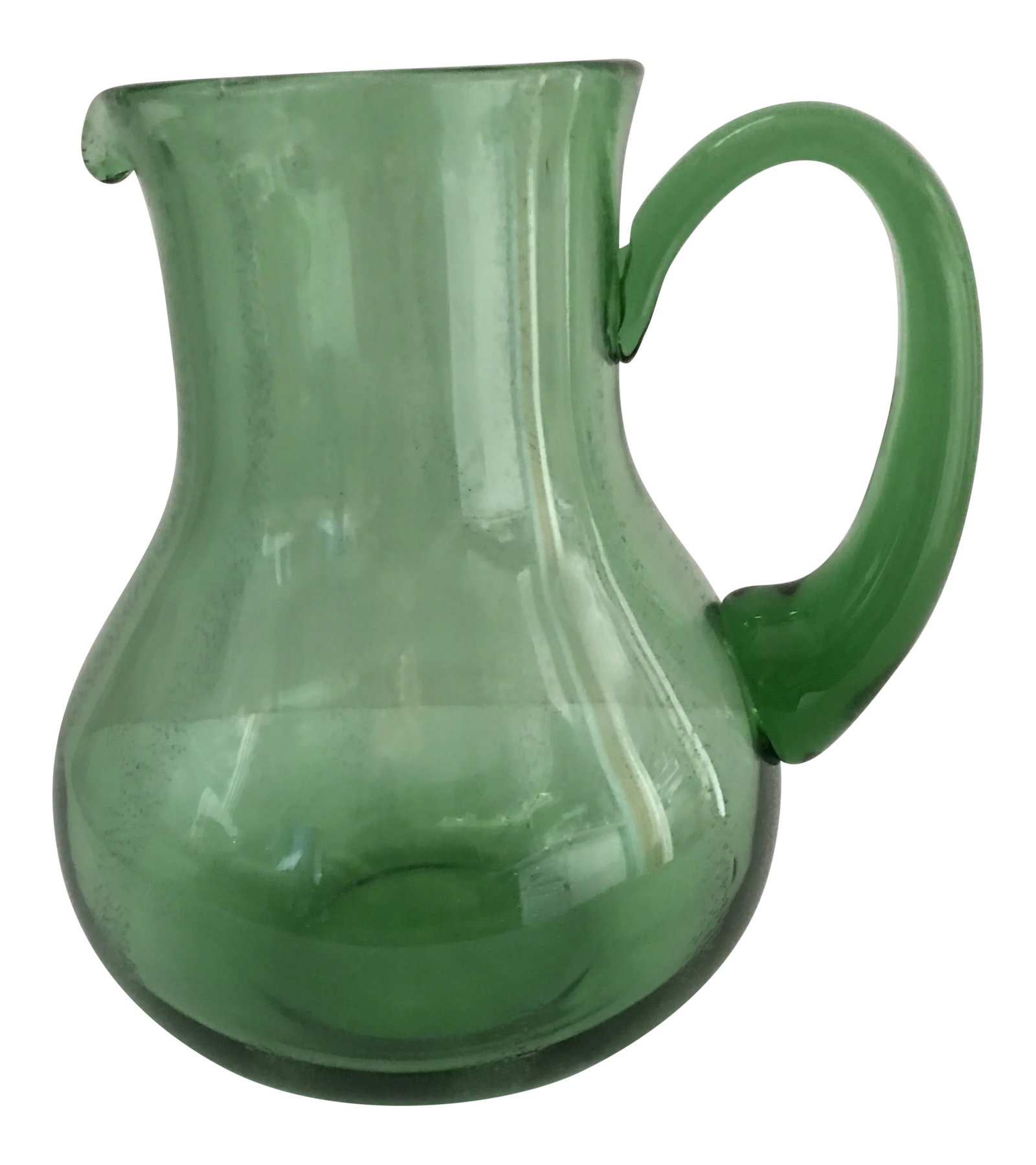 Hand Blown Green Glass Pitcher (1 of 12)