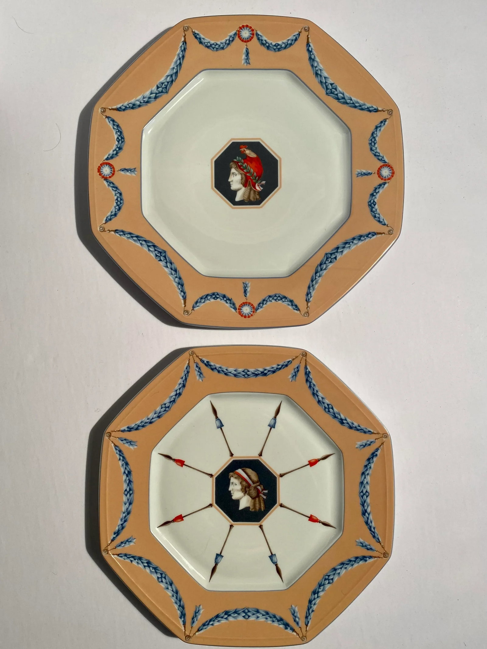1980s Neoclassical Charles Field Haviland Limoges French Revolution Bicentennial Plates - a Pair - 10