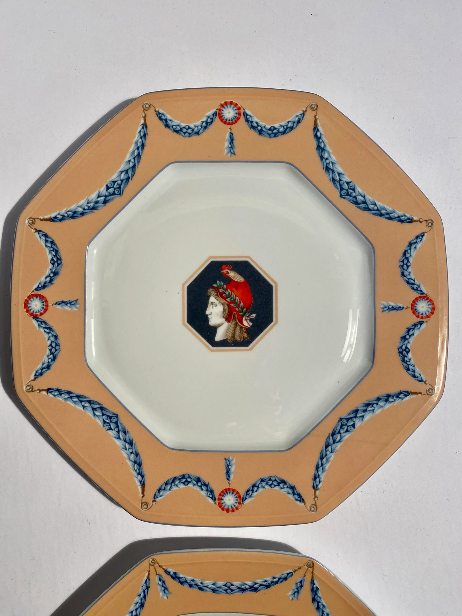 1980s Neoclassical Charles Field Haviland Limoges French Revolution Bicentennial Plates - a Pair - 3