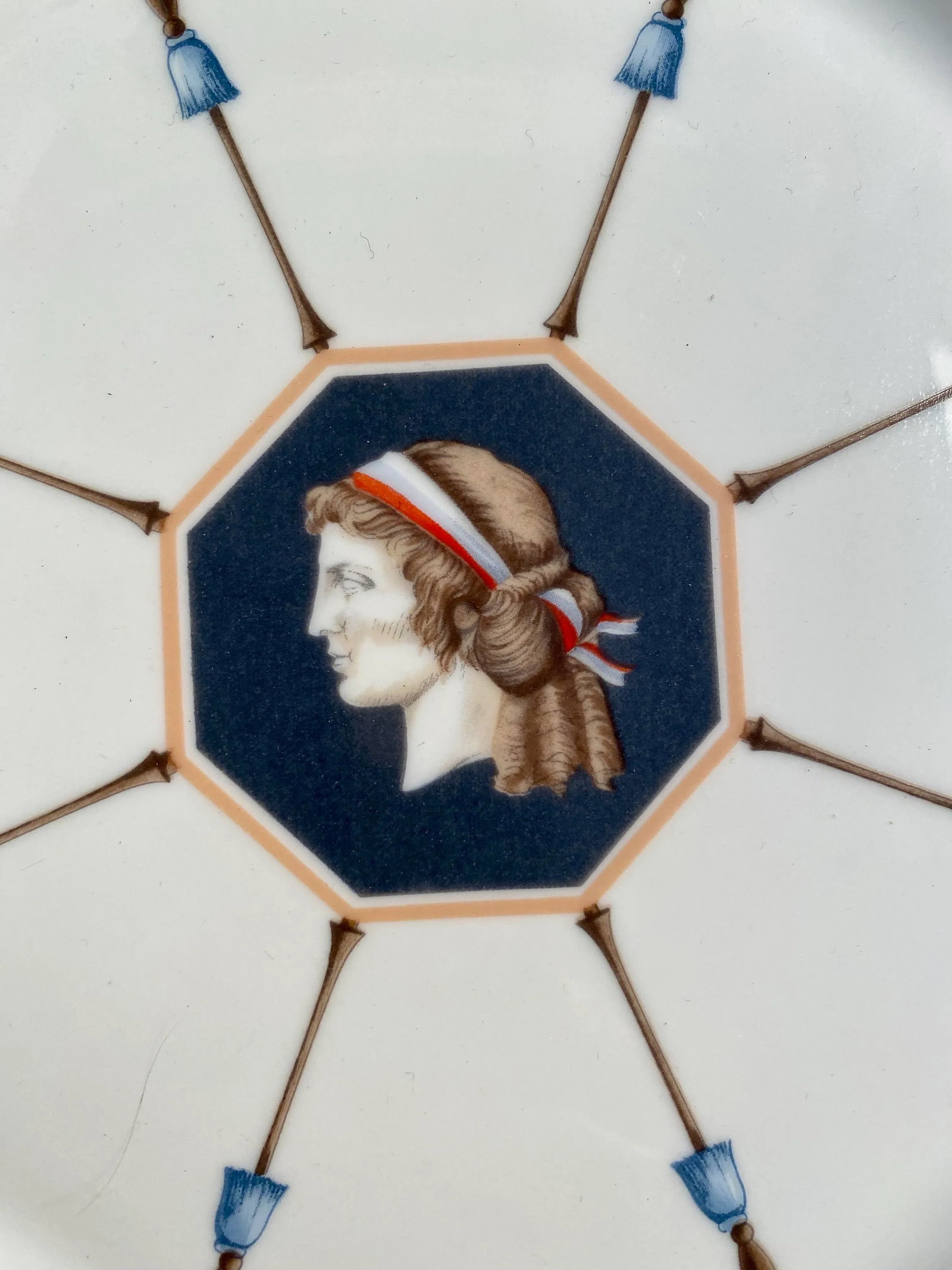 1980s Neoclassical Charles Field Haviland Limoges French Revolution Bicentennial Plates - a Pair - 5