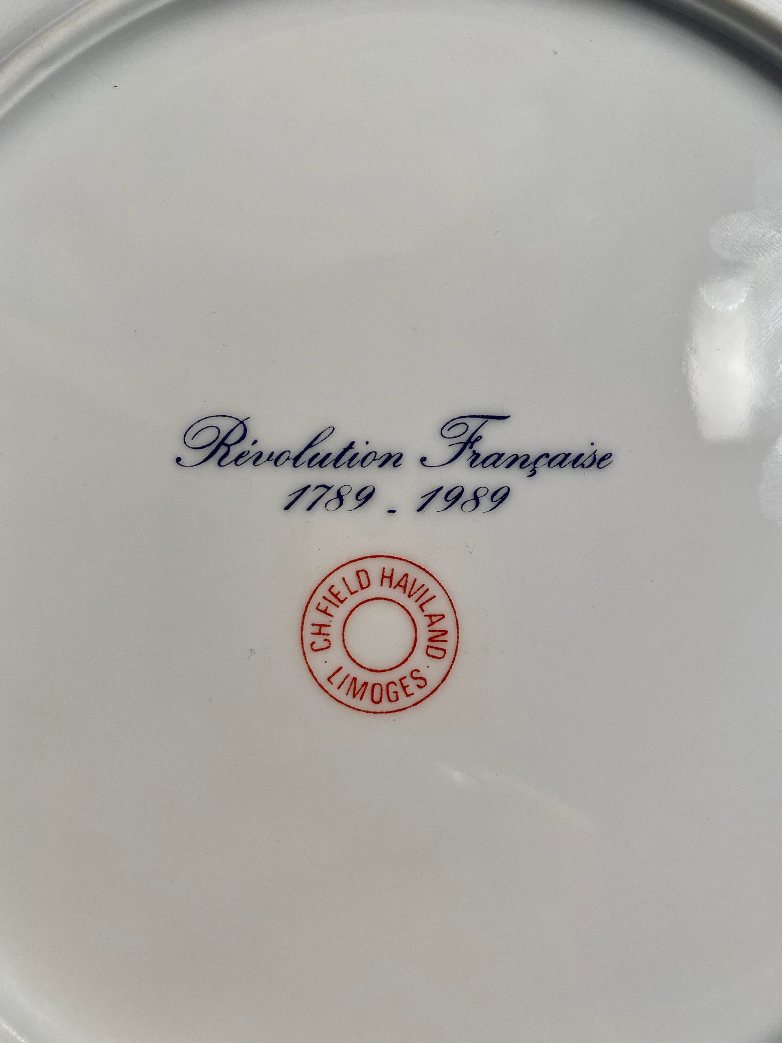 1980s Neoclassical Charles Field Haviland Limoges French Revolution Bicentennial Plates - a Pair - 9