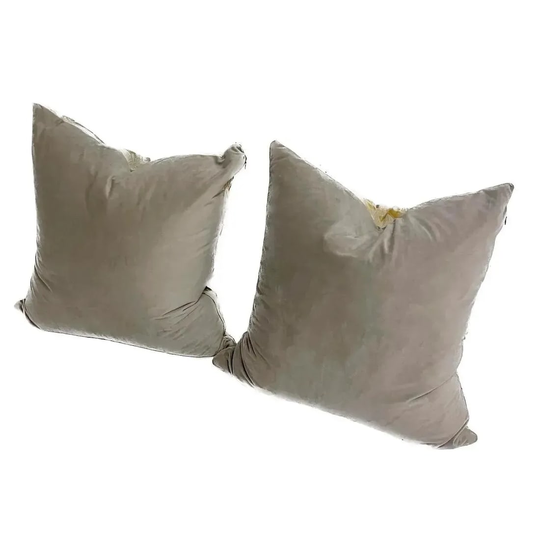Late 20th Century Pair of Vintage Velvet Zig Zag Pattern Pillows - 5