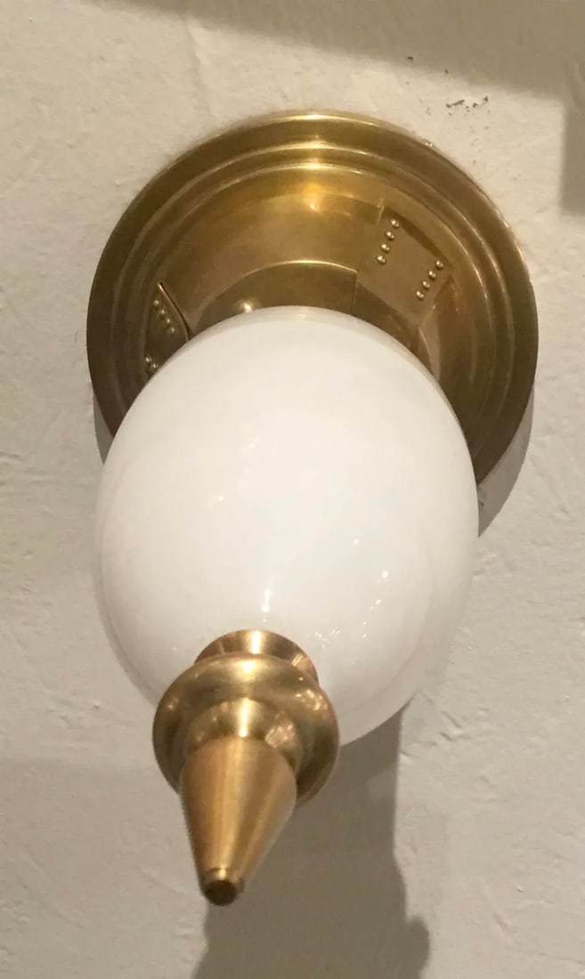 Arteriors Modern Brass and Glass Minerva Ceiling Light - 3
