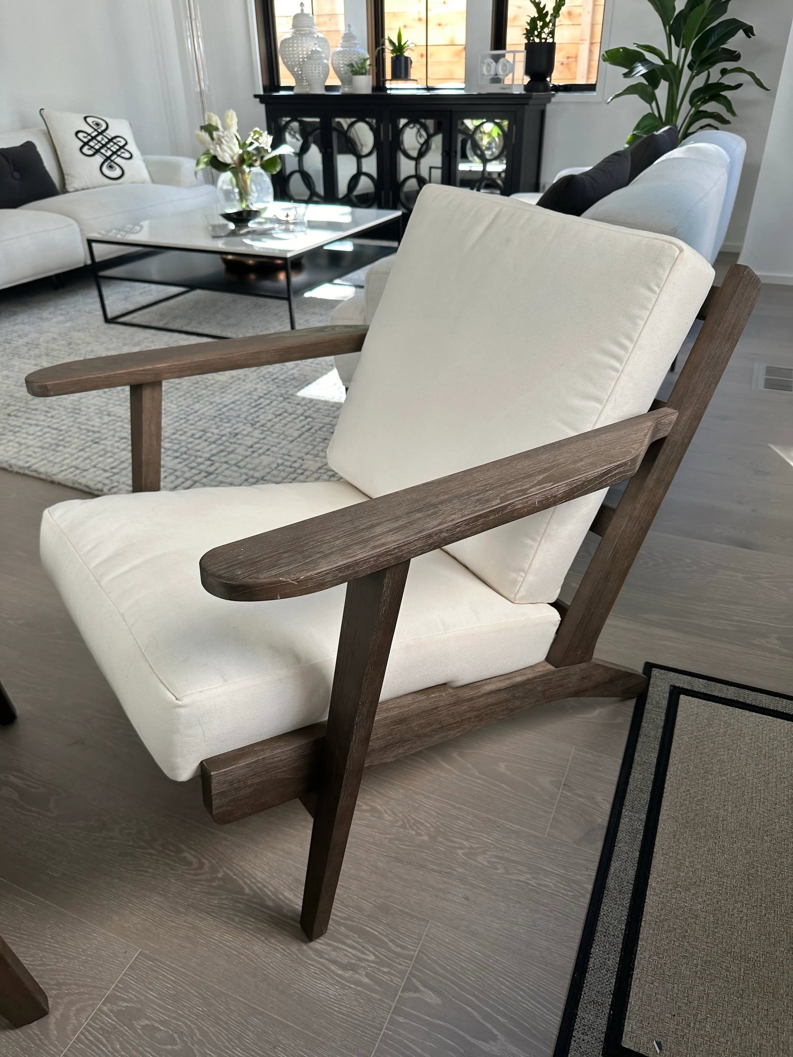 Potterybarn Outdoor Lounge and Ottoman Raylan Collection - 3