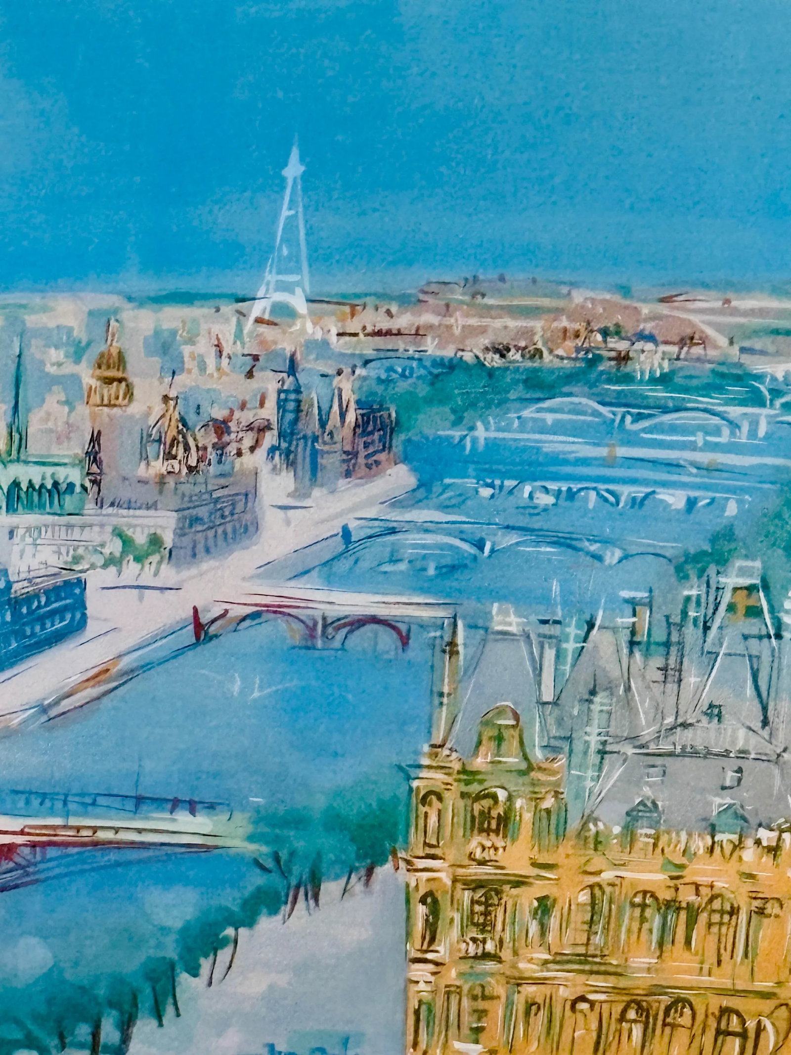 Early 20th Century Print of Paris, After Dufy - 3