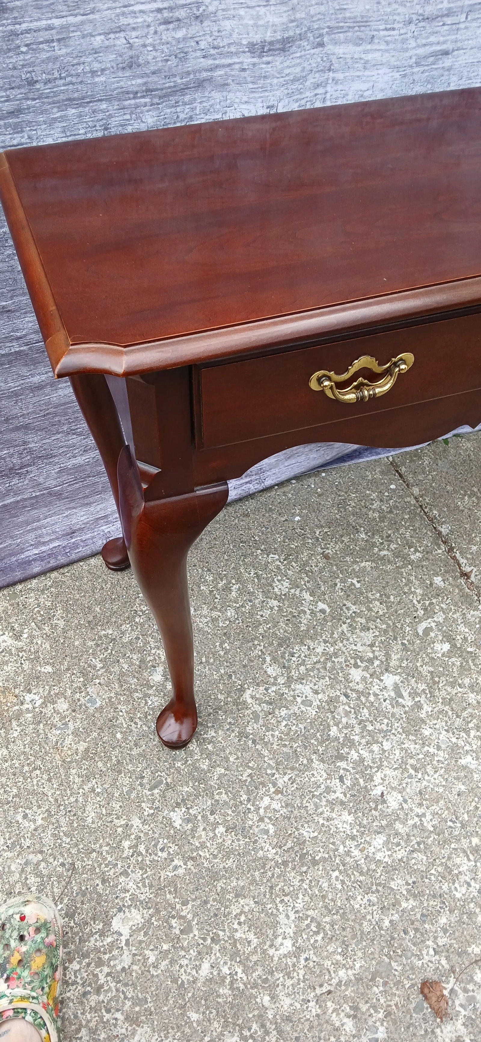 Thomasville Queens Anne Style Mahogany Sofa Table - 5