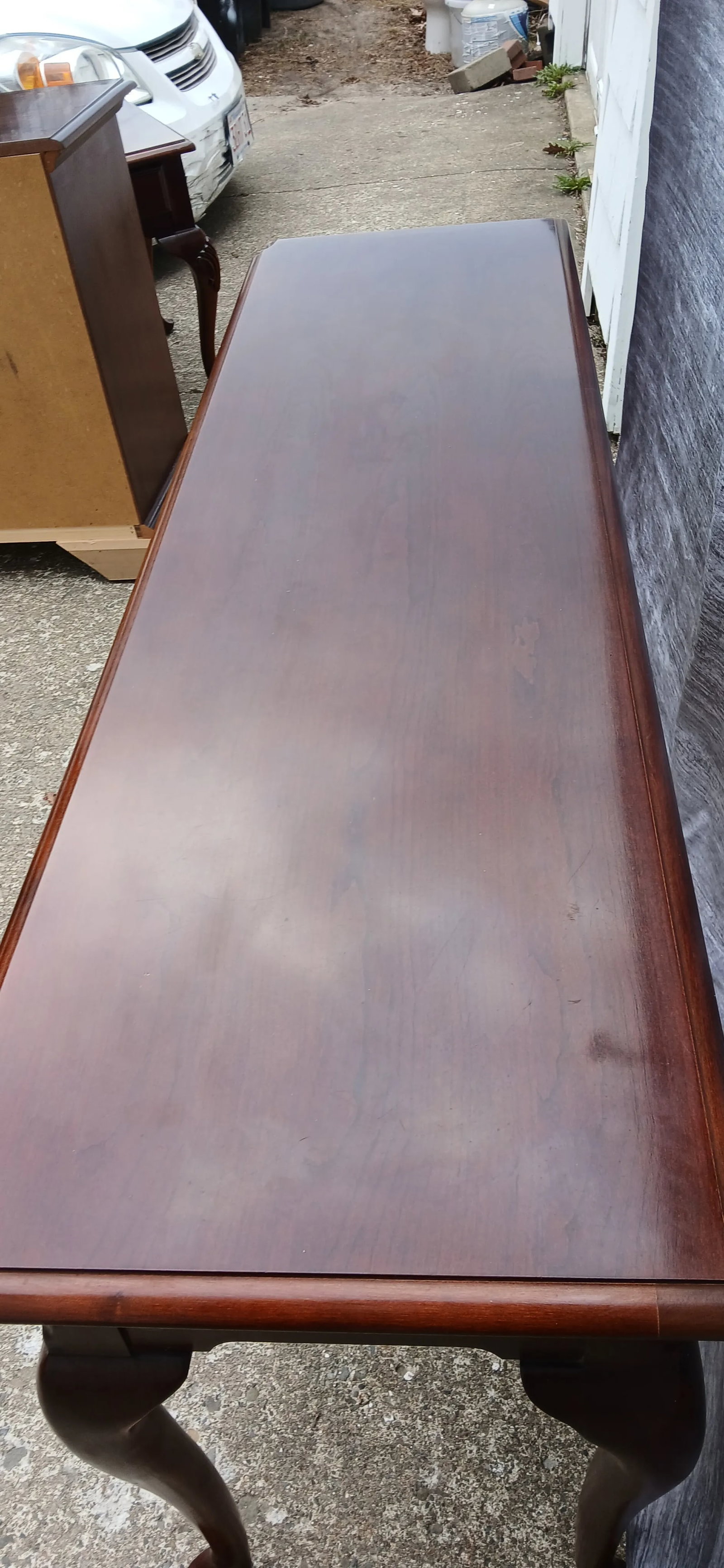 Thomasville Queens Anne Style Mahogany Sofa Table - 6