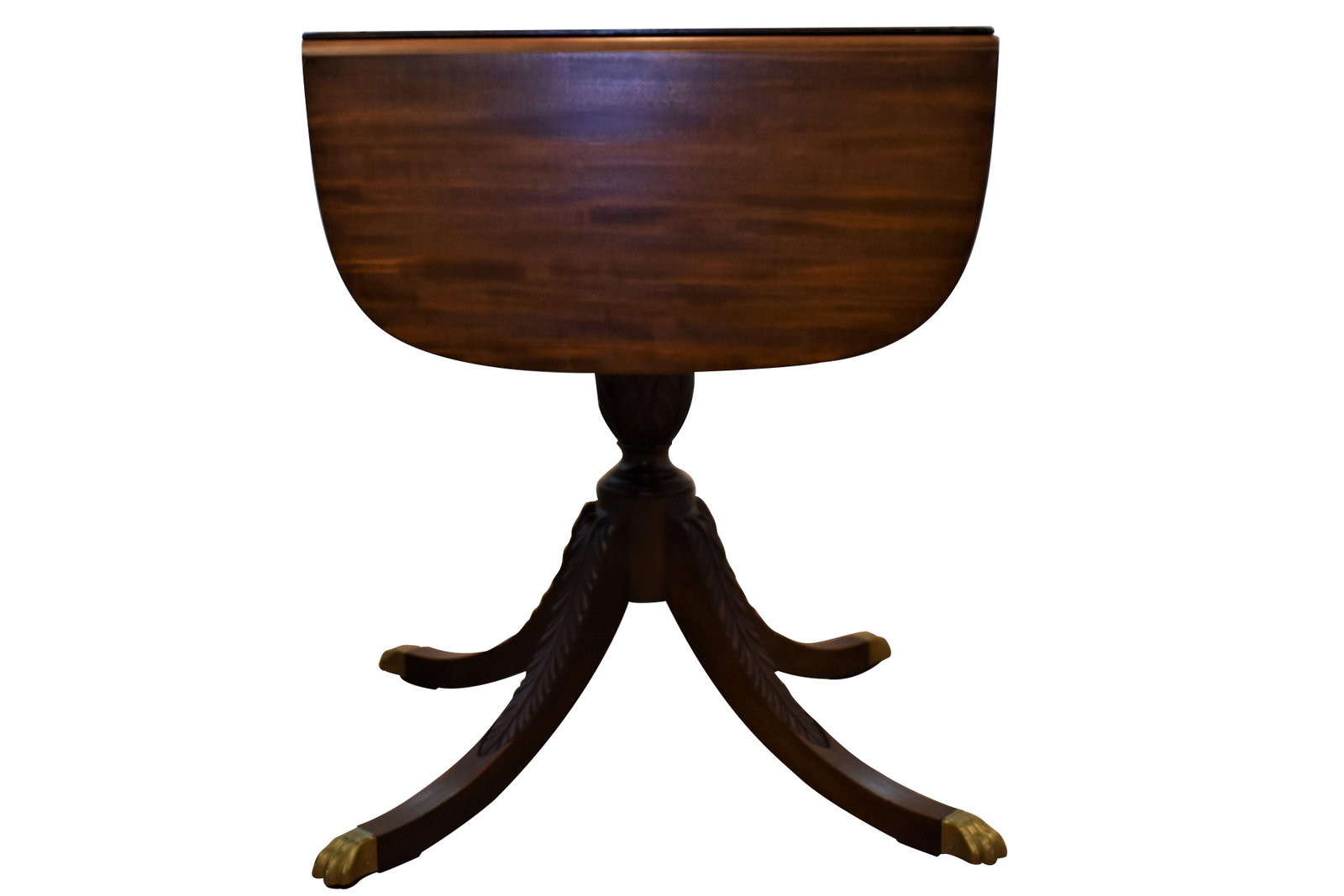 Antique Pembroke Mahogany Duncan Phyfe Styled Drop Leaf Coffee Table - 6