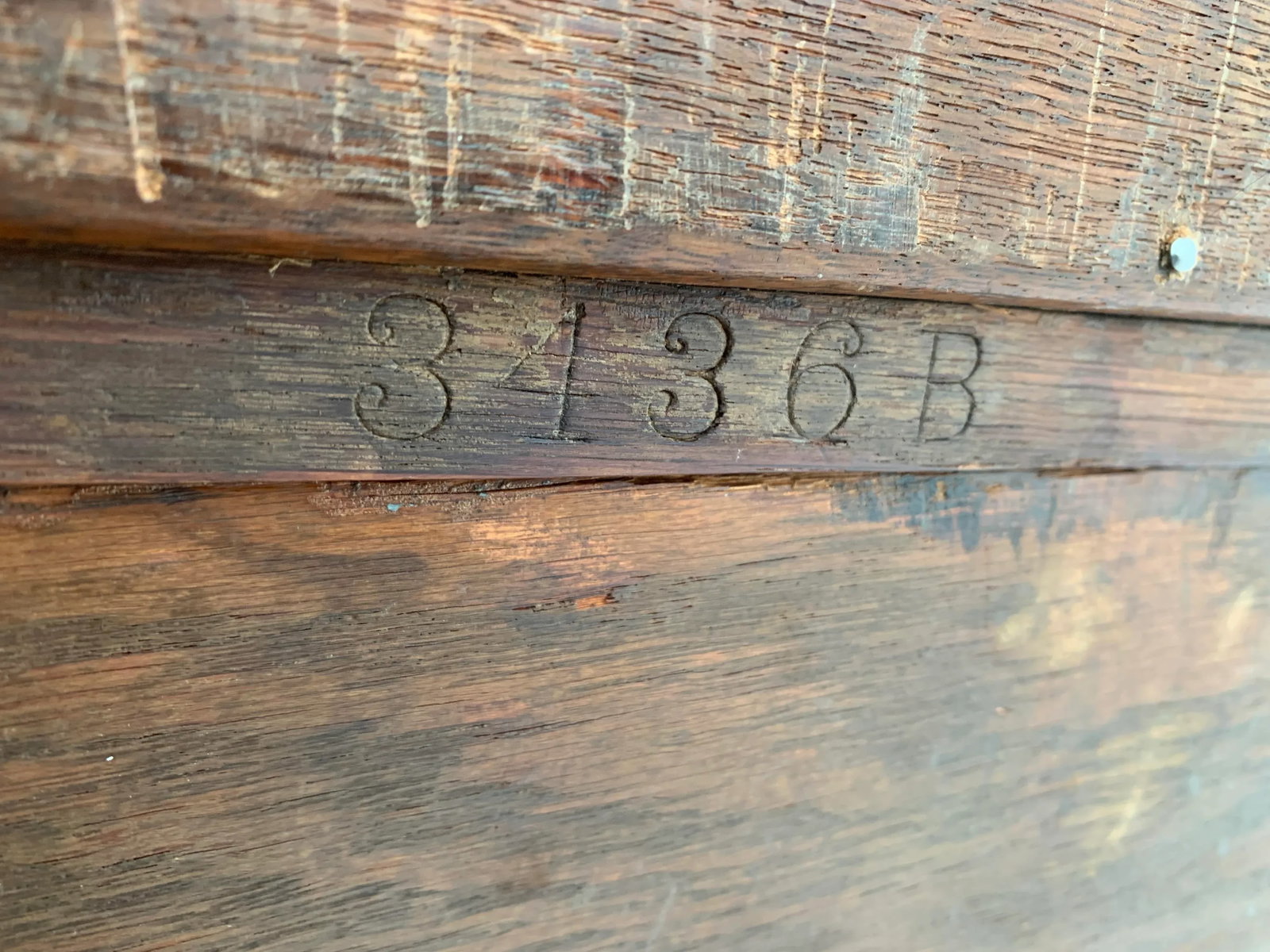 Antique Art Nouveau Oak Secretary Ladies Writing Desk - 9