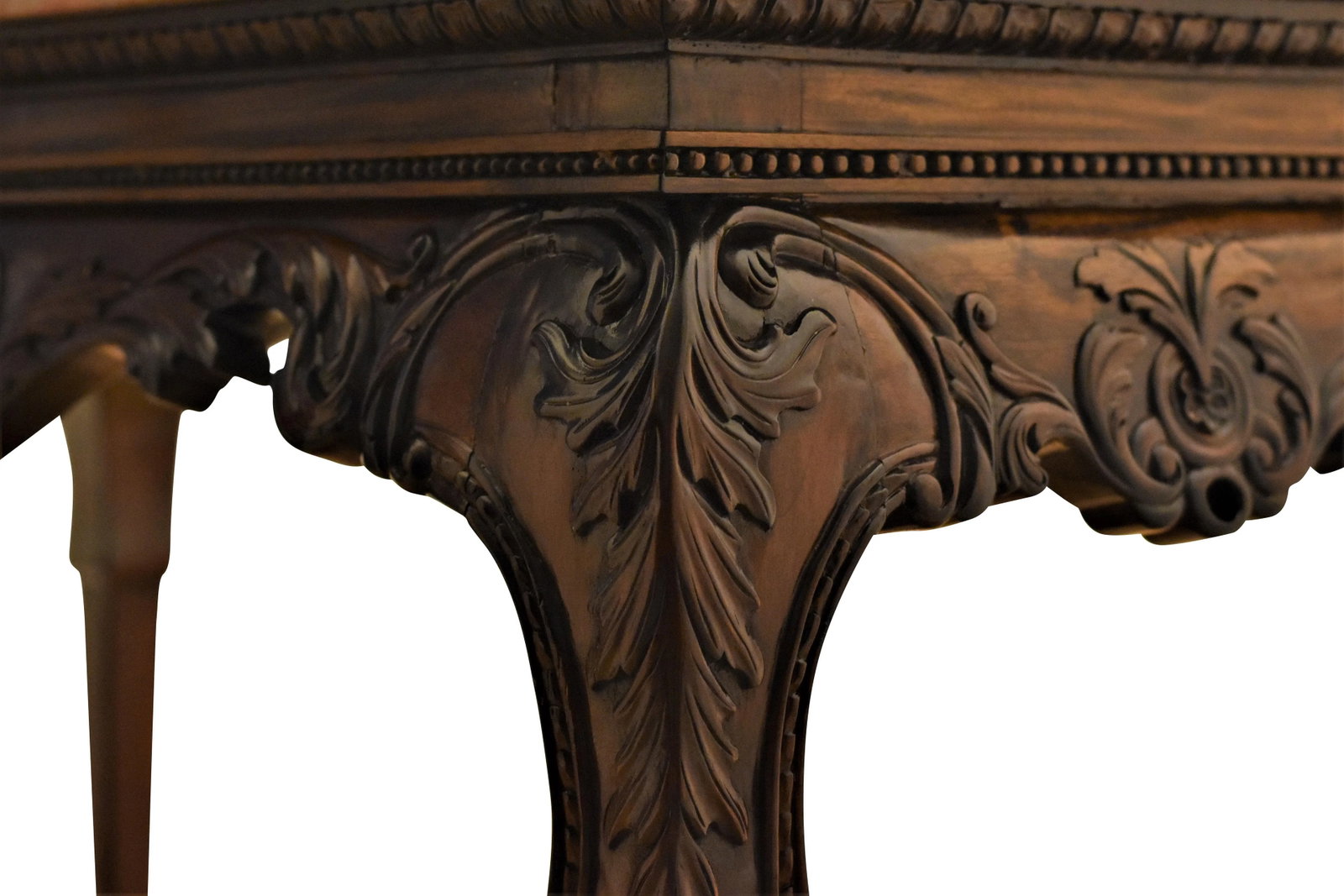 19th Century Irish Chippendale Style Mahogany Accent Console Table - 6
