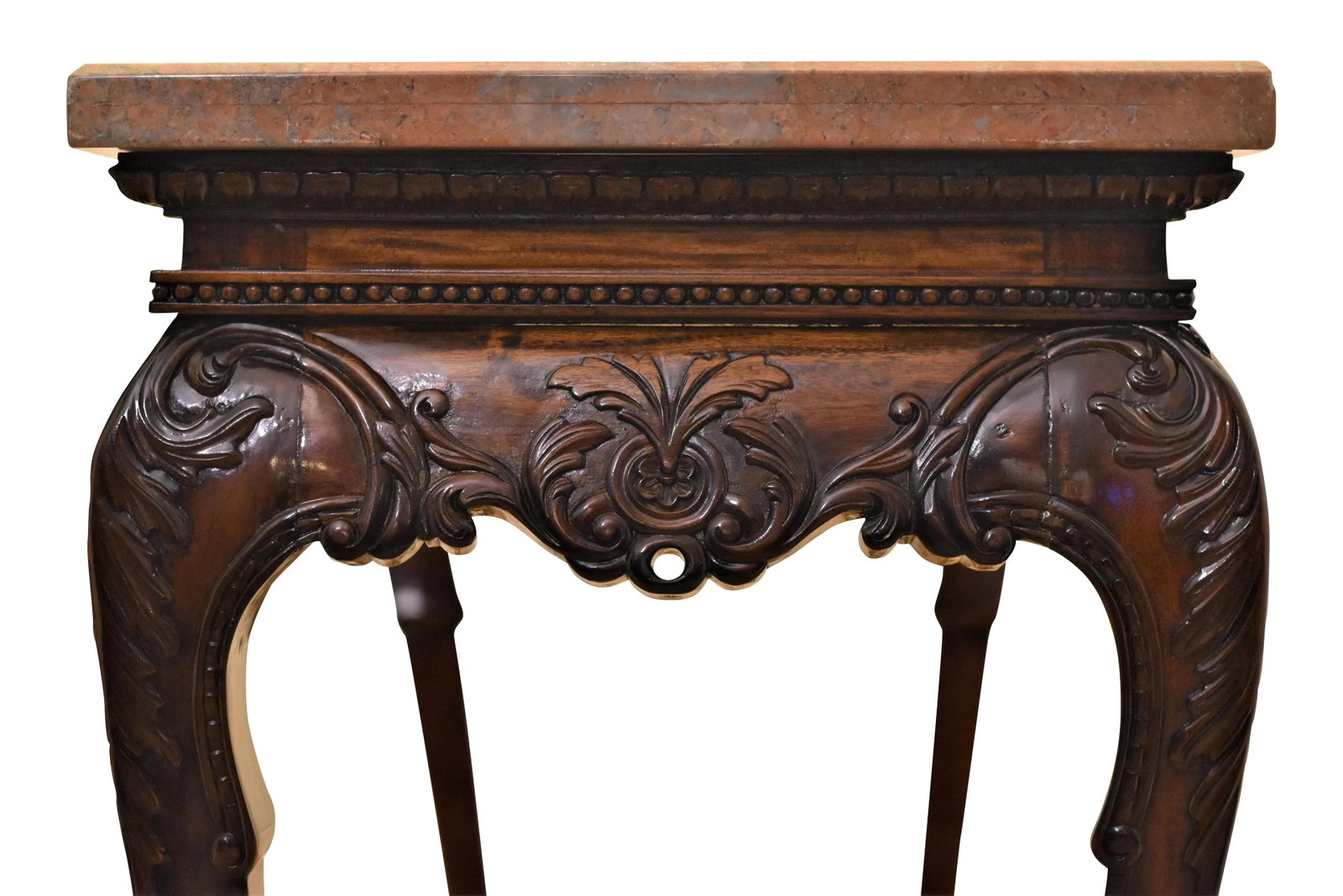 19th Century Irish Chippendale Style Mahogany Accent Console Table - 7