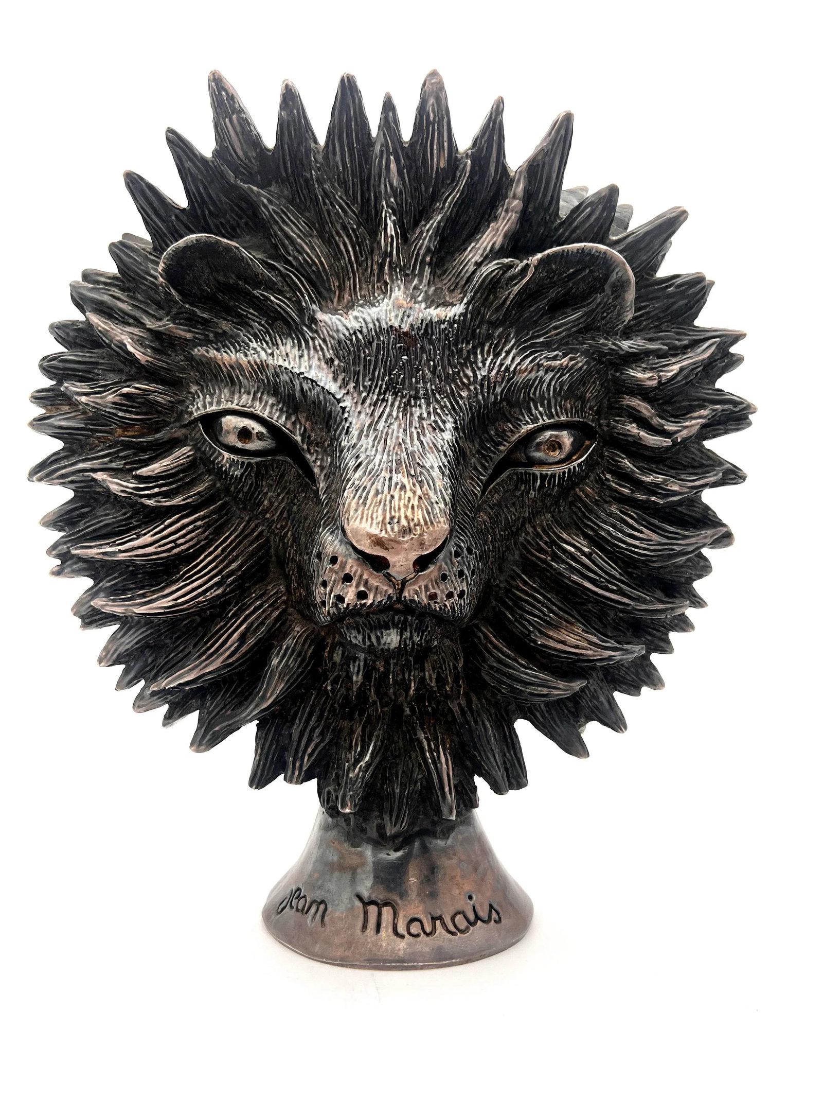 1980s Jean Marais, The Beast and the Beauty, Bronze Sculpture Signed. - 10