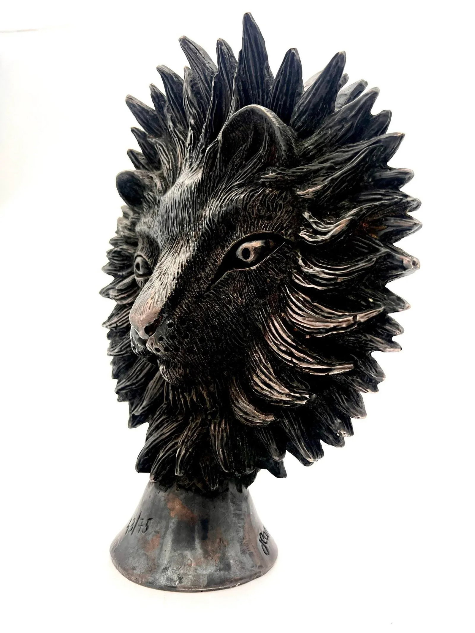 1980s Jean Marais, The Beast and the Beauty, Bronze Sculpture Signed. - 4