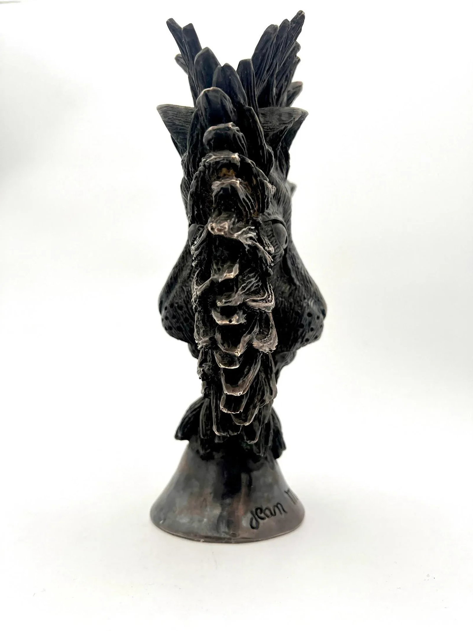 1980s Jean Marais, The Beast and the Beauty, Bronze Sculpture Signed. - 5