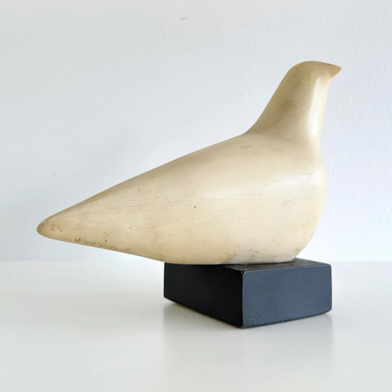 Cleo Hartwig (1907-1988) Signed Mid-Century "Peace Dove" Stone Sculpture - 8