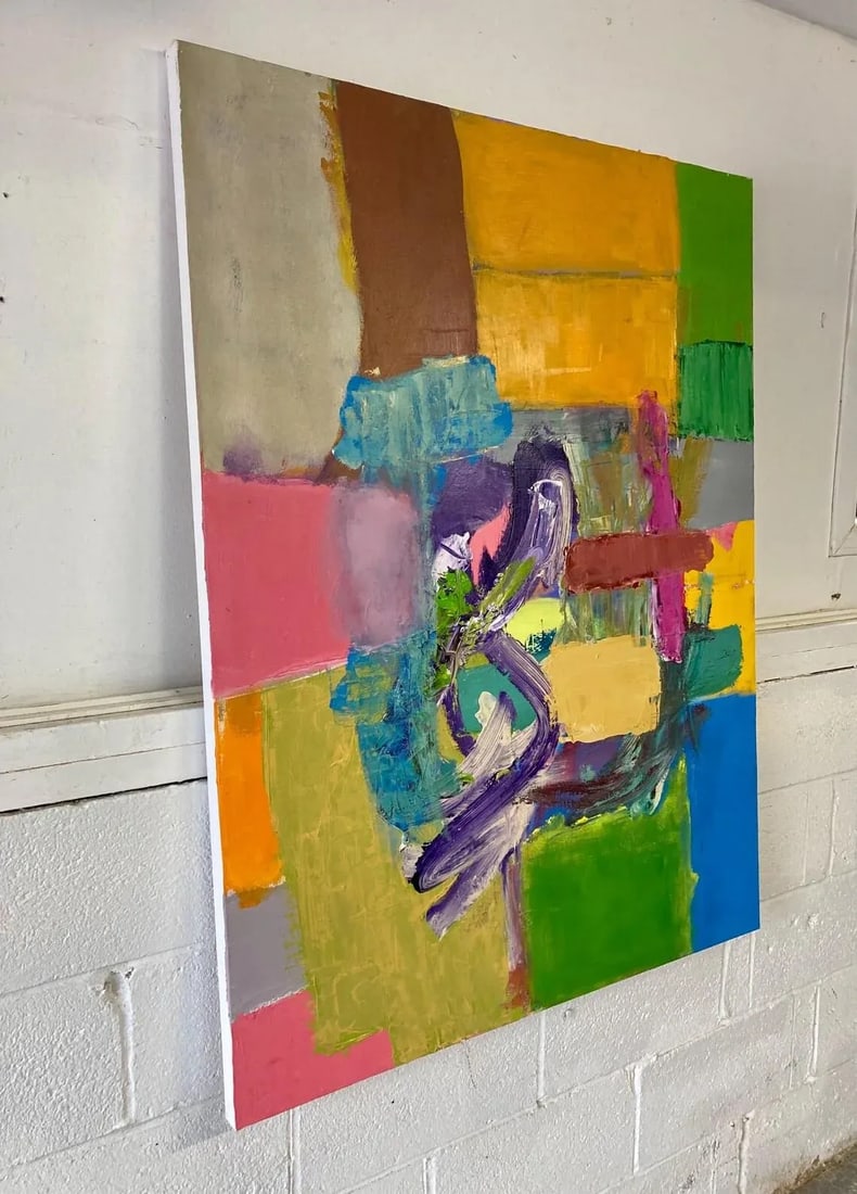 Jay Friedman Large Signed Original Abstract Oil Painting - 3