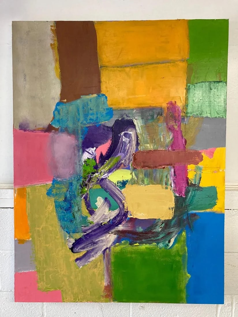 Jay Friedman Large Signed Original Abstract Oil Painting - 4