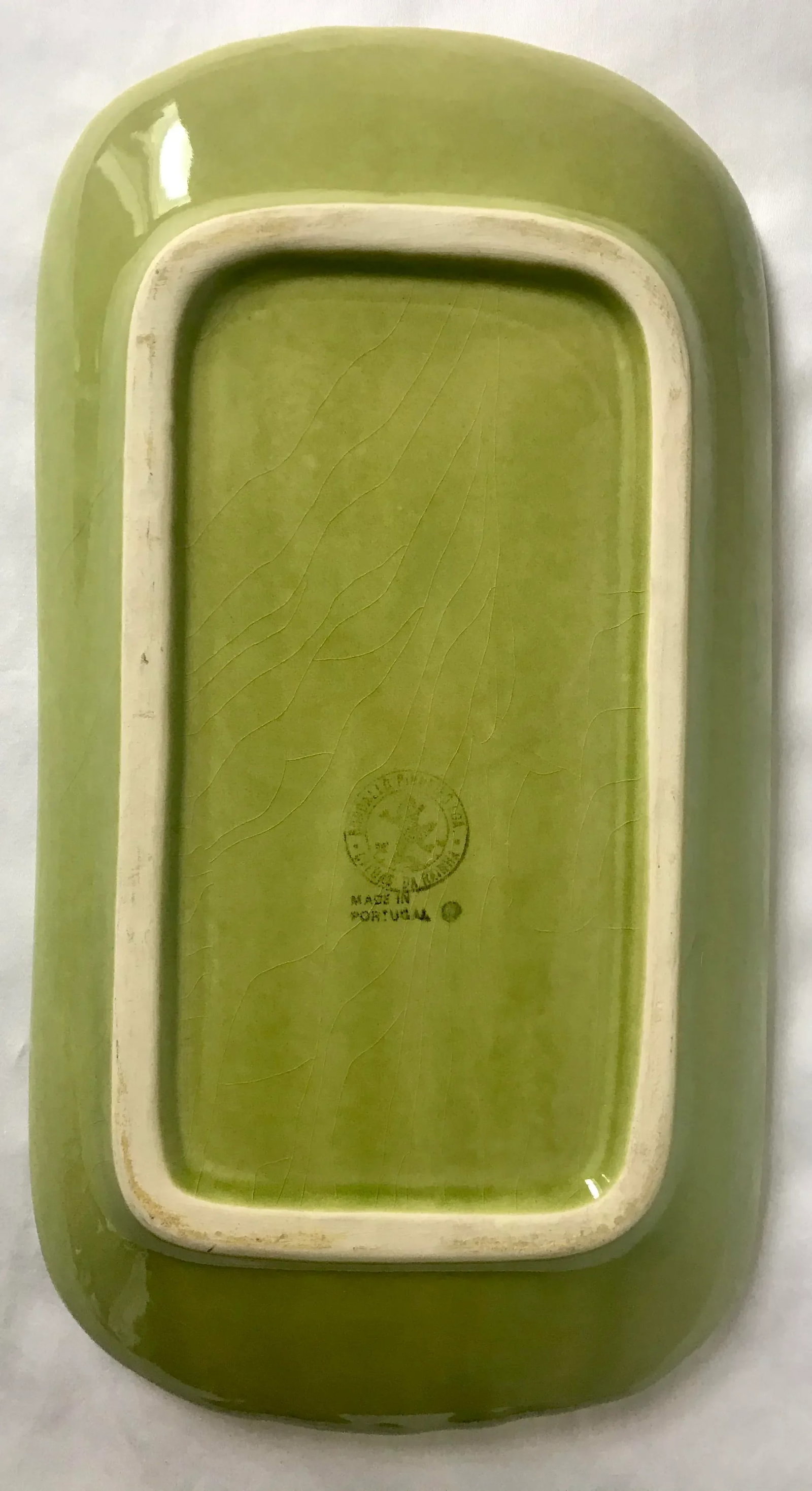 Vintage Portuguese Majolica Asparagus Dish - 3