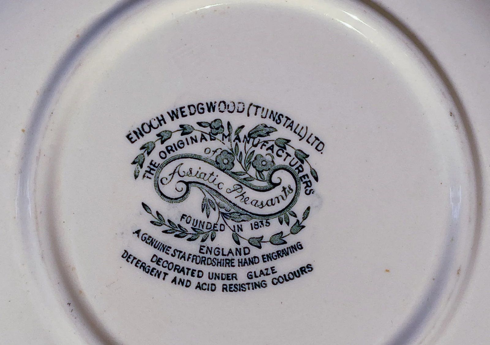 Antique Wedgewood Blue and White Round Serving Bowl - 7
