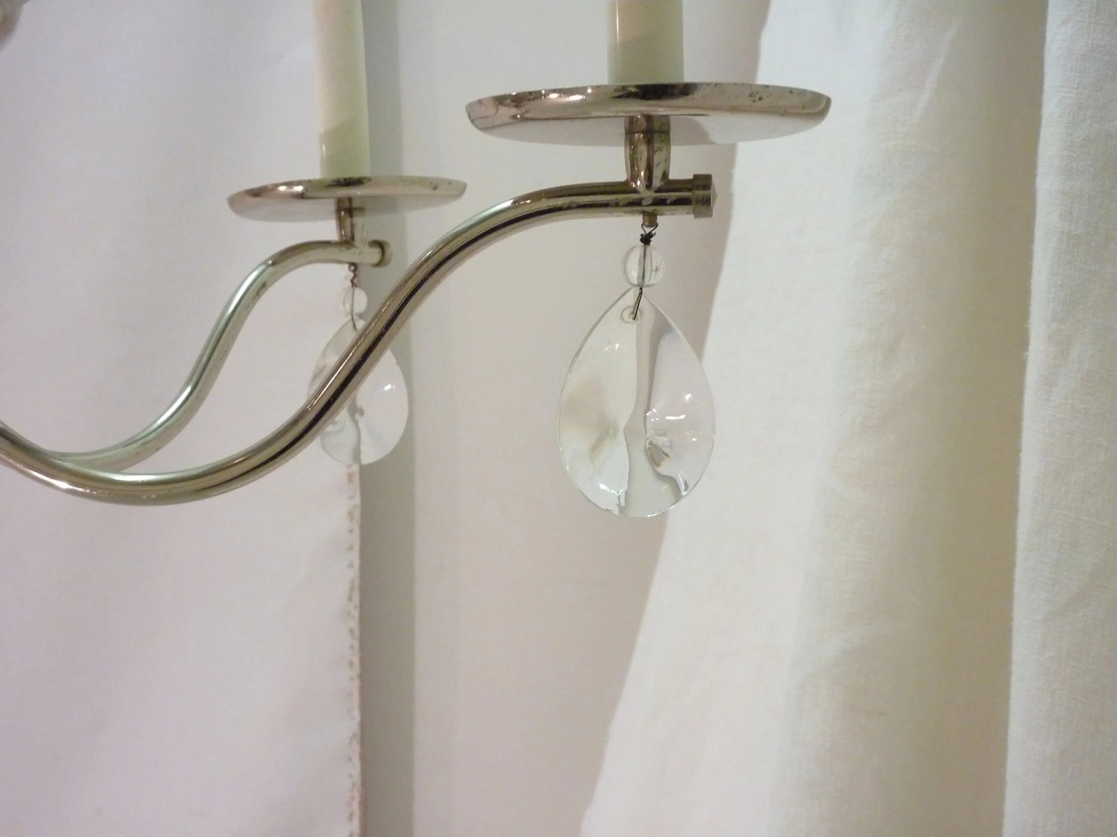 Modern Chrome Six-Light Chandelier - 3