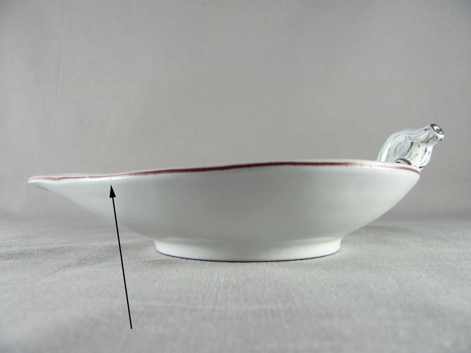 Stig Lindberg for Gustavsberg Sweden Signed Floral Leaf Shaped Dish - 2