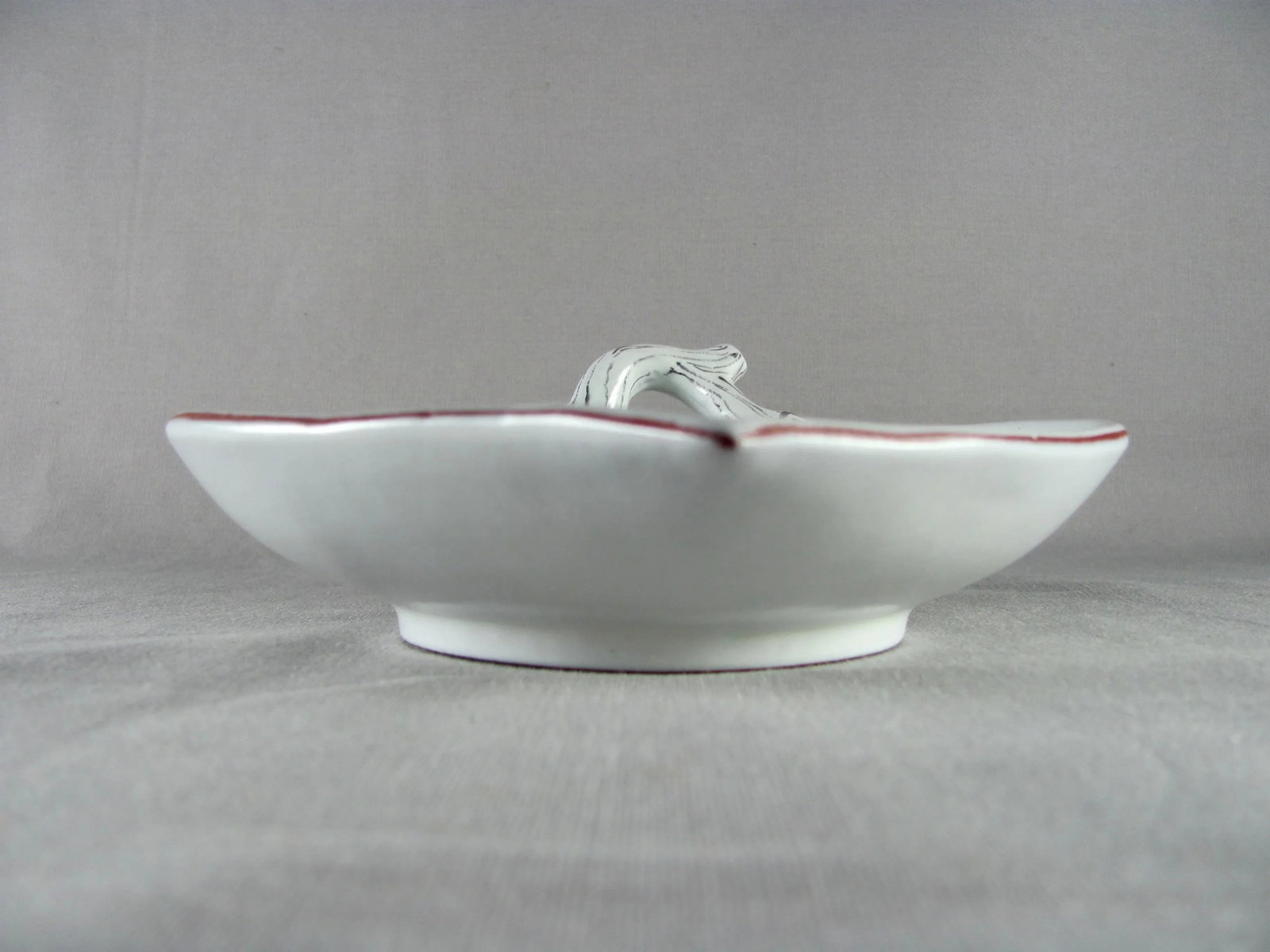 Stig Lindberg for Gustavsberg Sweden Signed Floral Leaf Shaped Dish - 5