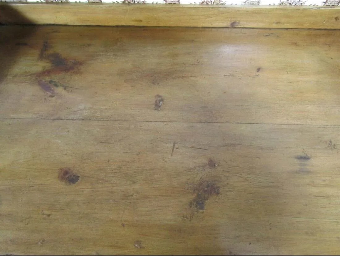 1890s English Victorian Pine Washstand With Tile Backsplash - 6
