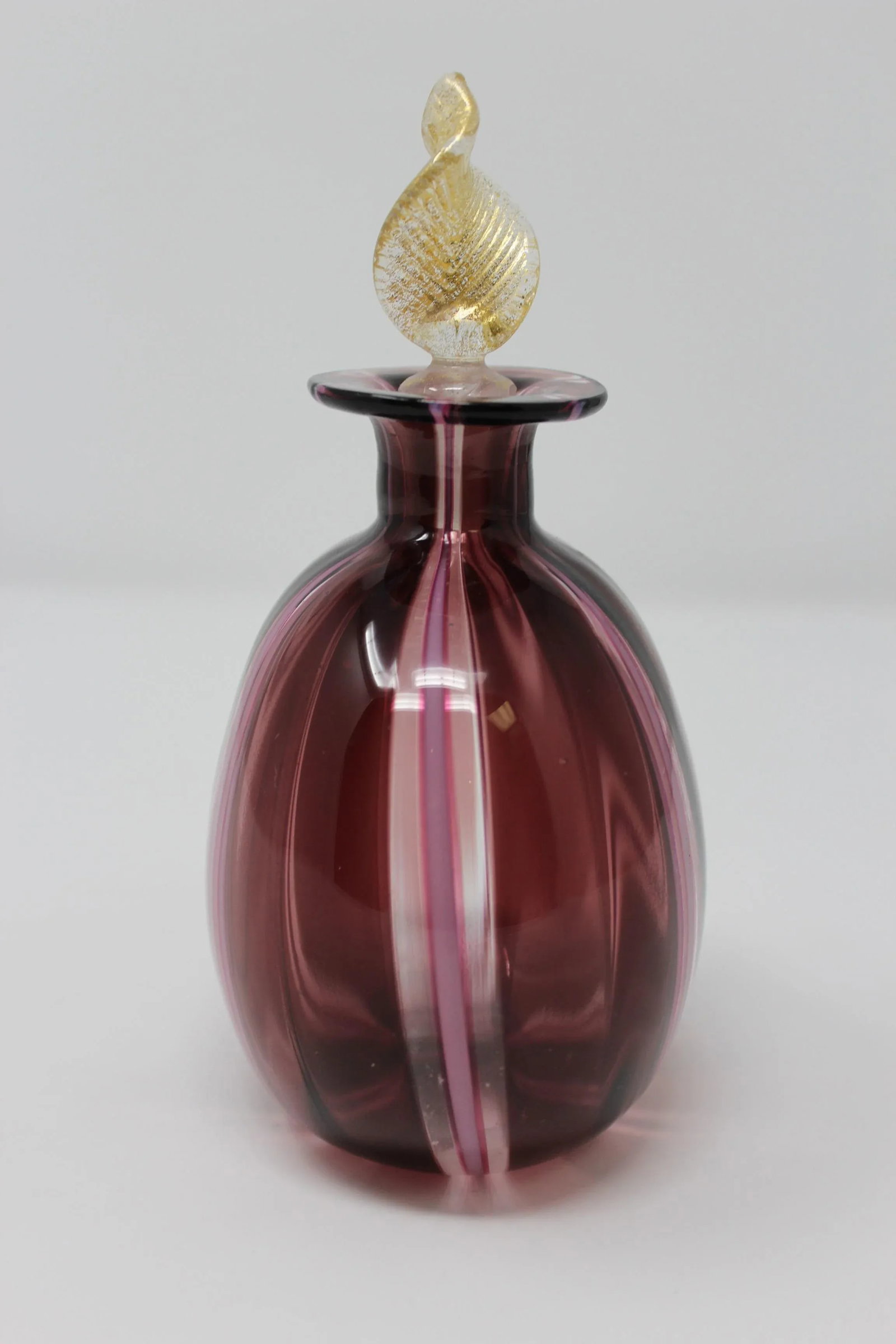 Contemporary Murano Glass Vase With Stopper - 2