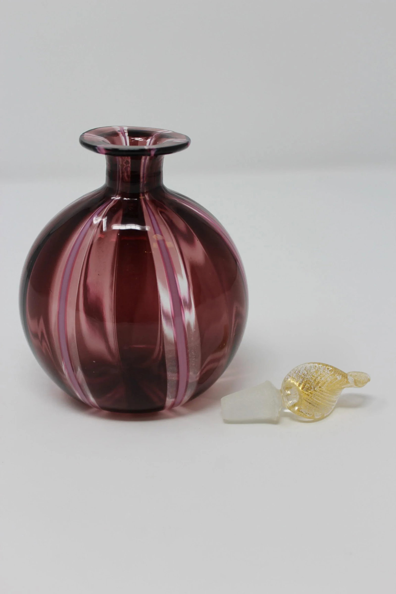 Contemporary Murano Glass Vase With Stopper - 3