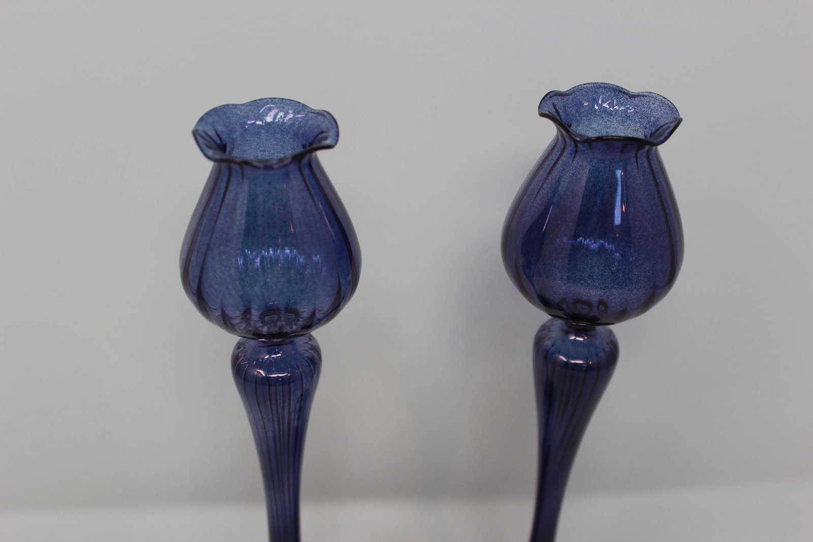 Contemporary Murano Candle Holders by Ballarin - a Pair - 3