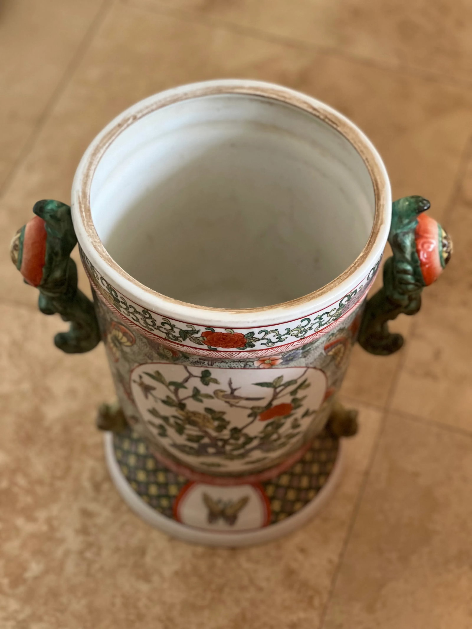Early 20th Century Large Lidded Ginger Jar - 5