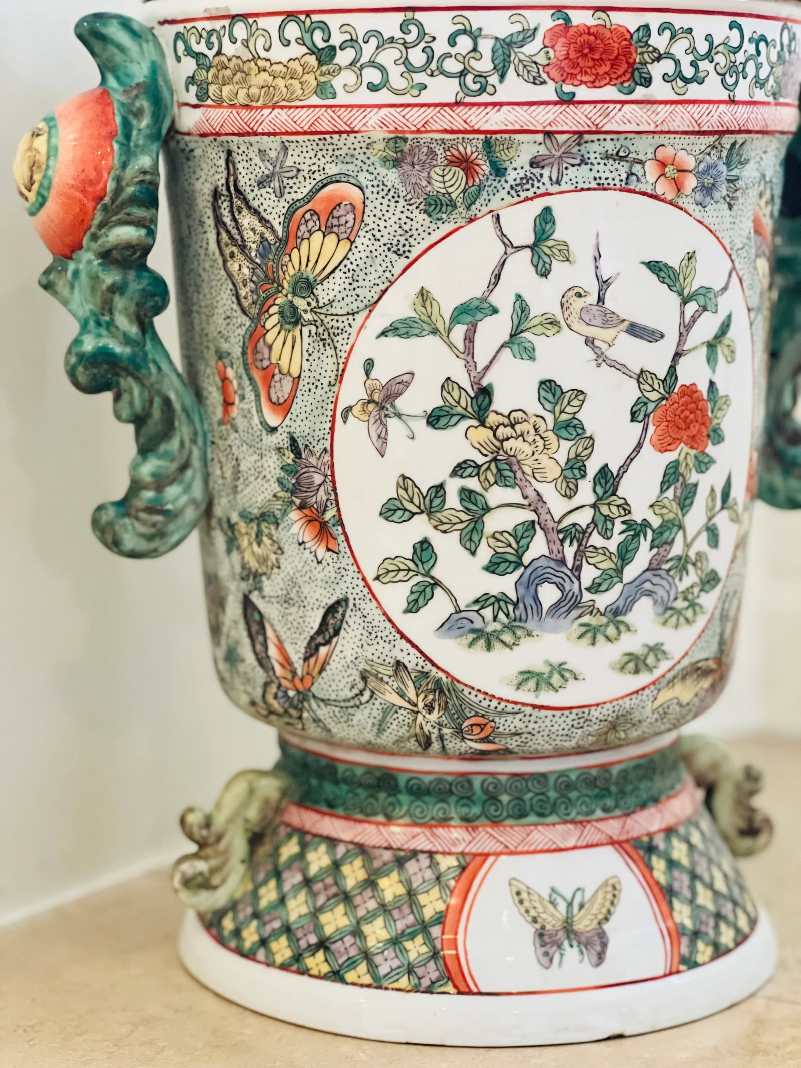 Early 20th Century Large Lidded Ginger Jar - 9