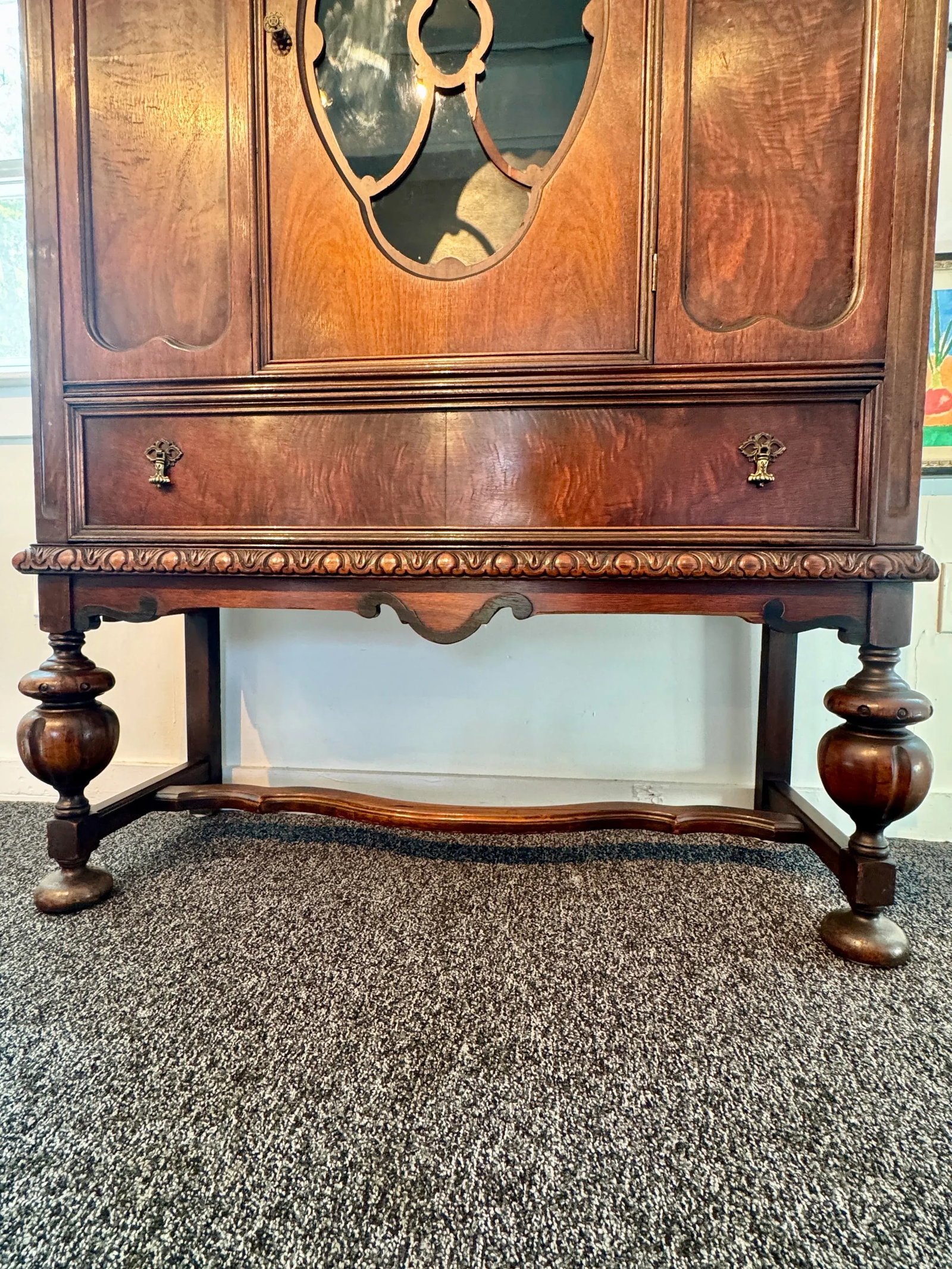 1920s Parfitt Furniture Company Glass Door Cabinet - 10