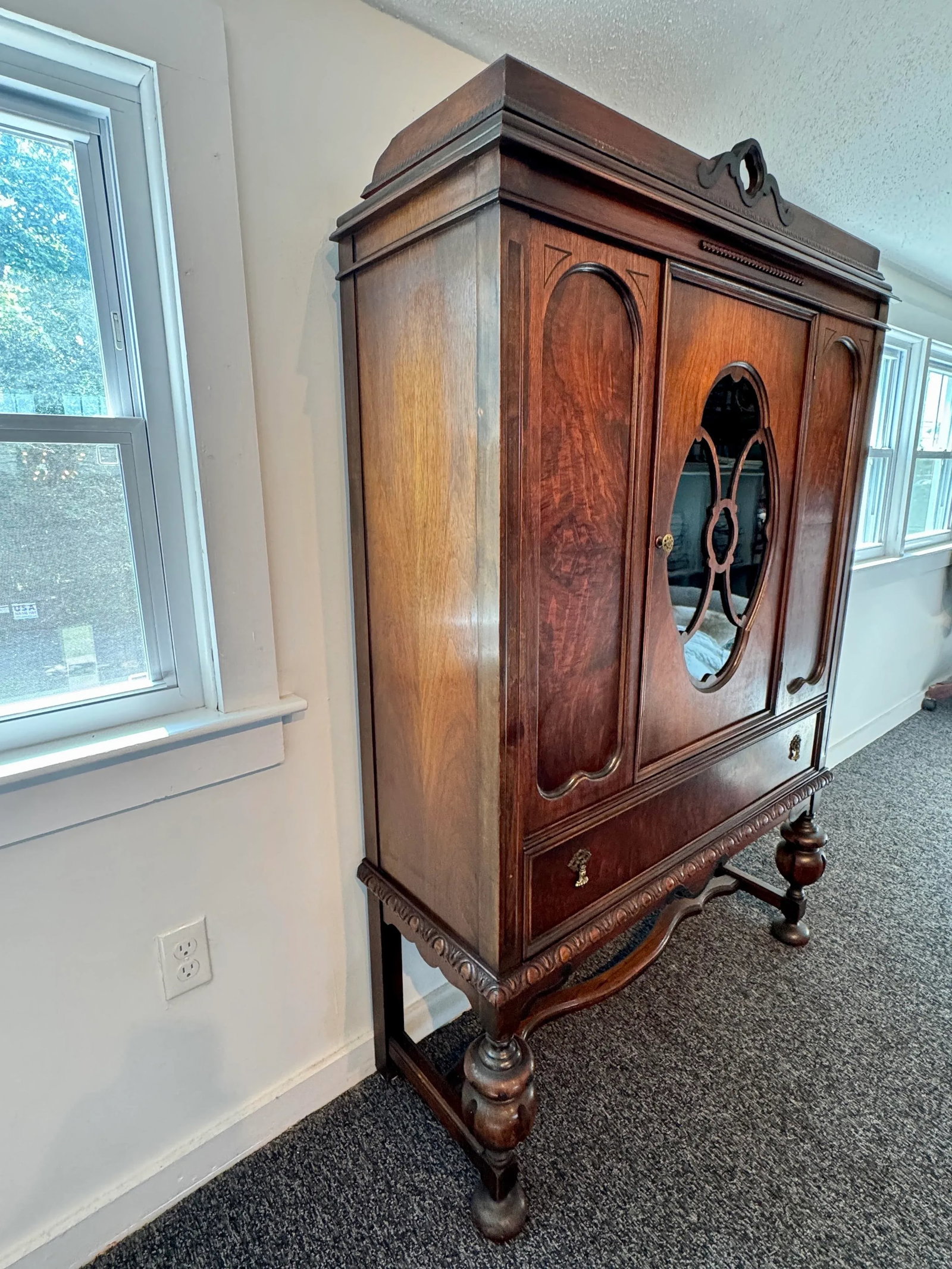 1920s Parfitt Furniture Company Glass Door Cabinet - 3