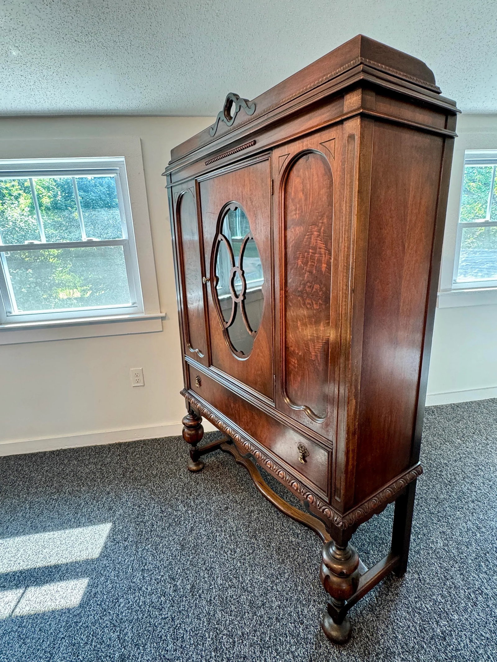 1920s Parfitt Furniture Company Glass Door Cabinet - 5