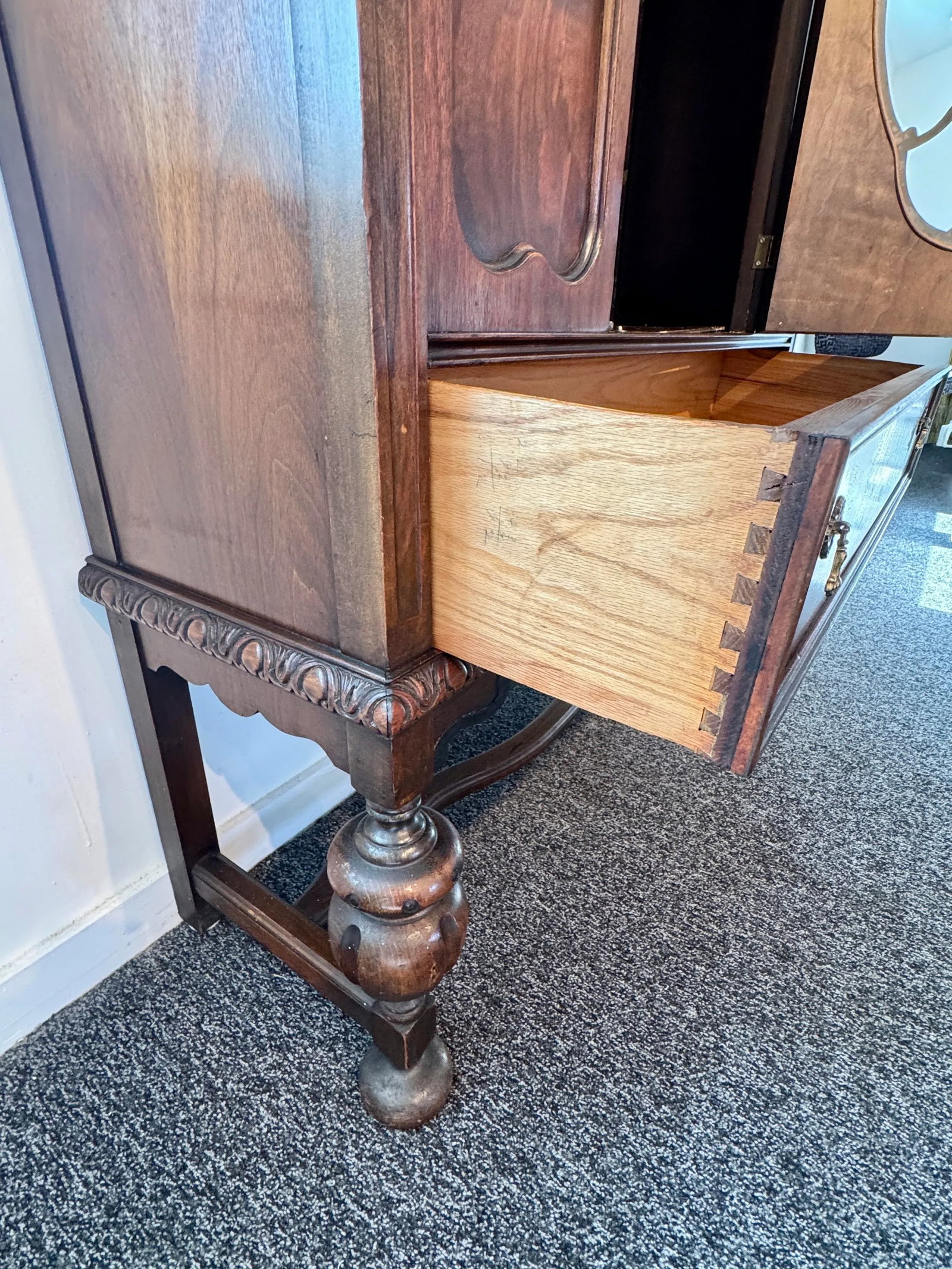 1920s Parfitt Furniture Company Glass Door Cabinet - 6